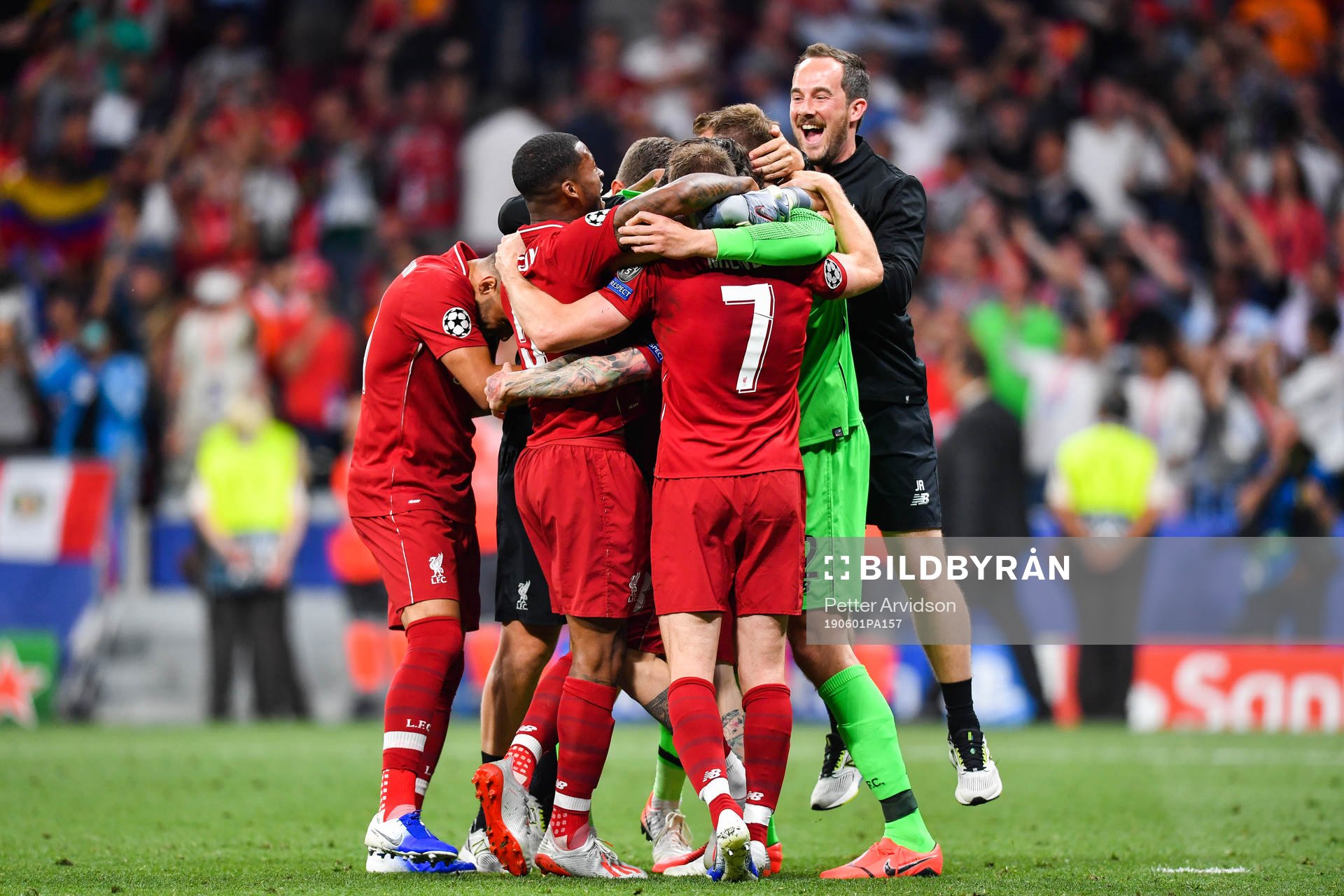 Players of Liverpool celebrate