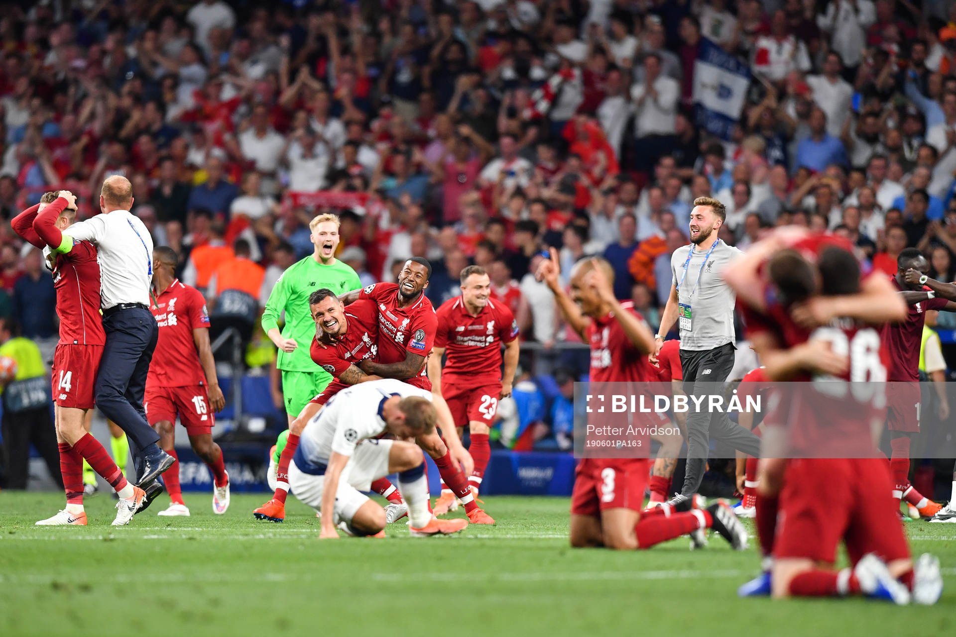 Players of Liverpool celebrate