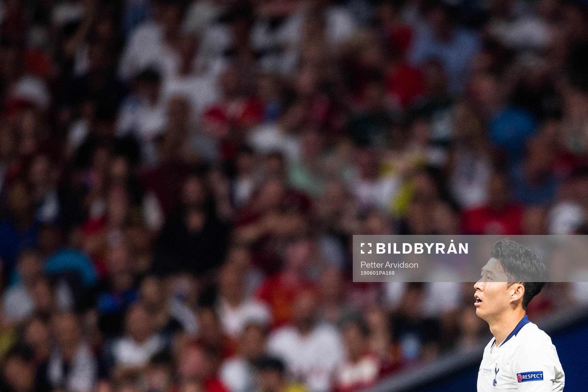 Heung-Min Son of Tottenham looks dejected