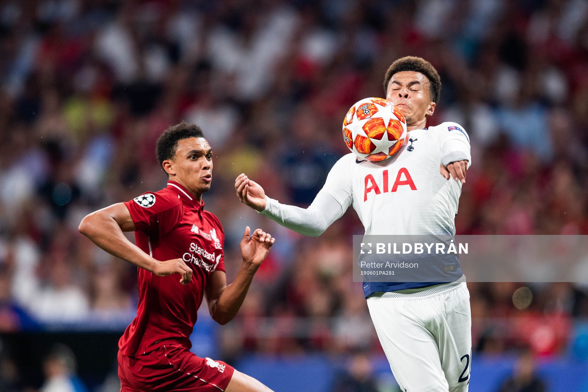 Trent Alexander Arnold of Liverpool and Dele Alli of