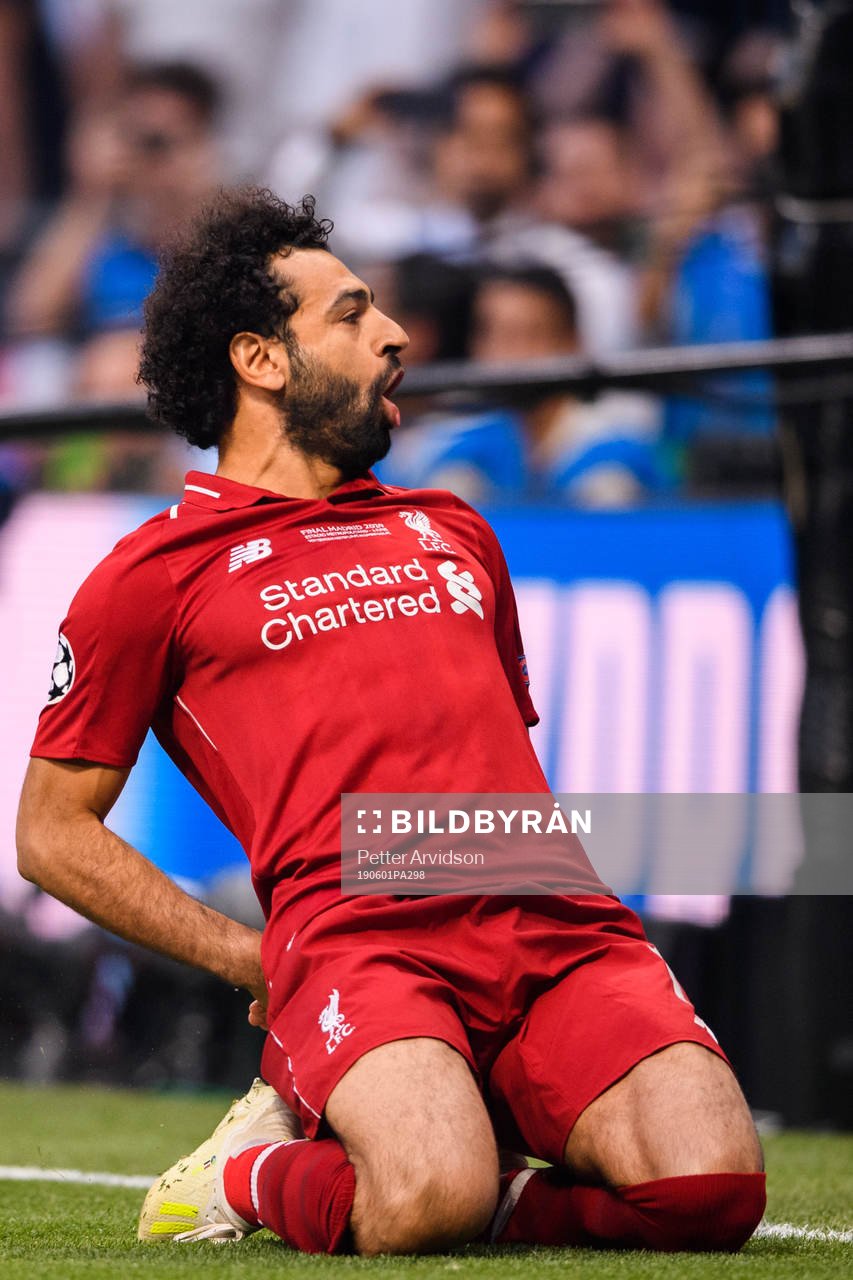 Mohamed Salah of Liverpool celebrates