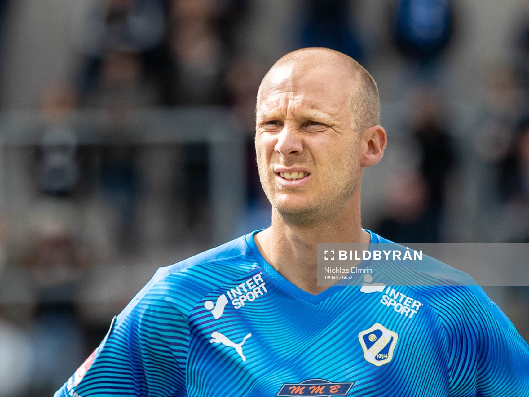 Halmstads Andreas Johansson innan fotbollsmatchen i