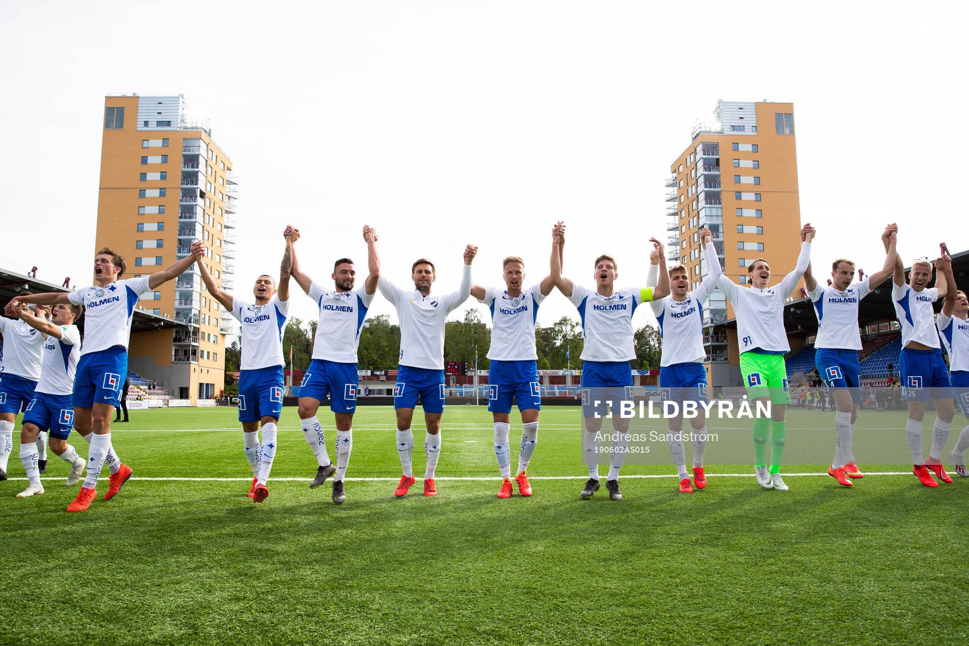 IFK Norrköpings spelare jublar