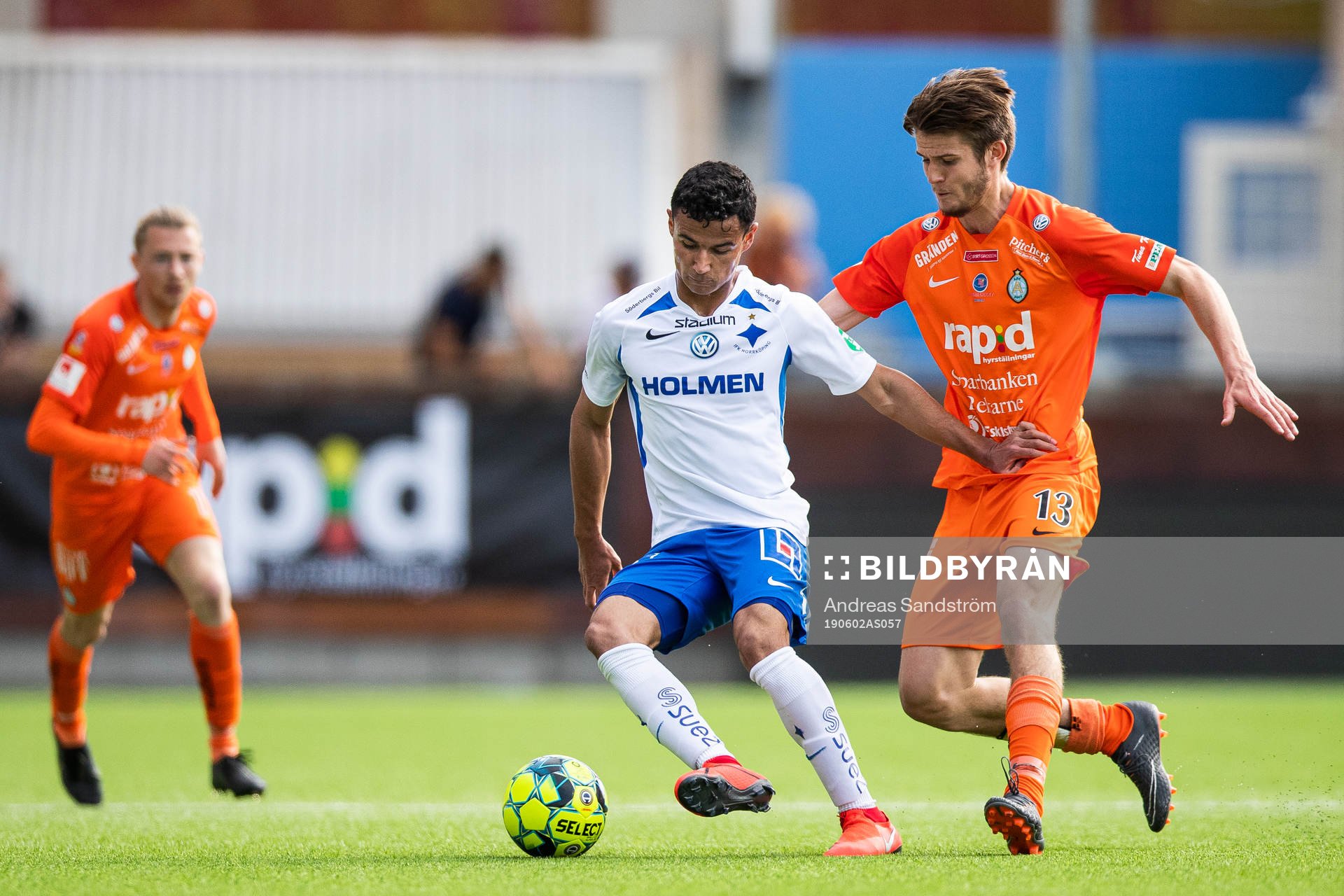 IFK Norrköpings Ian Smith och AFC Eskilstunas Wilhelm