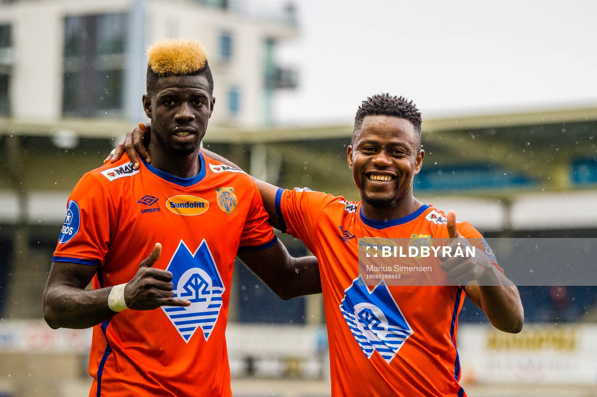 Pape Habib Gueye and Izunna Arnest Uzochukwu of Aalesund