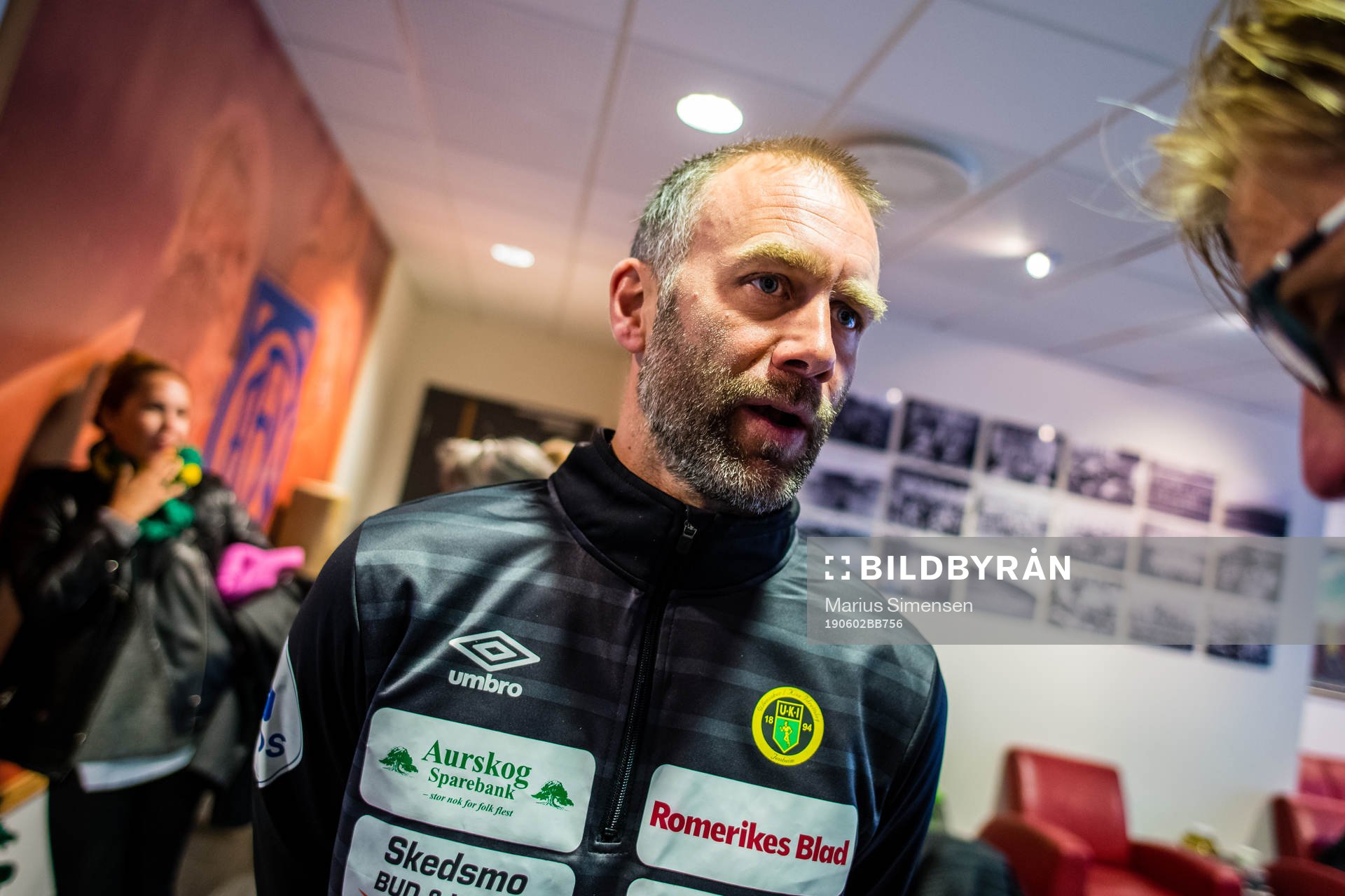 Trond Fredriksen, head coach of Ull/Kisa,  after the OBOS-ligaen match between Aalesund and Ull/Kisa on June 2, 2019 in Ålesund.