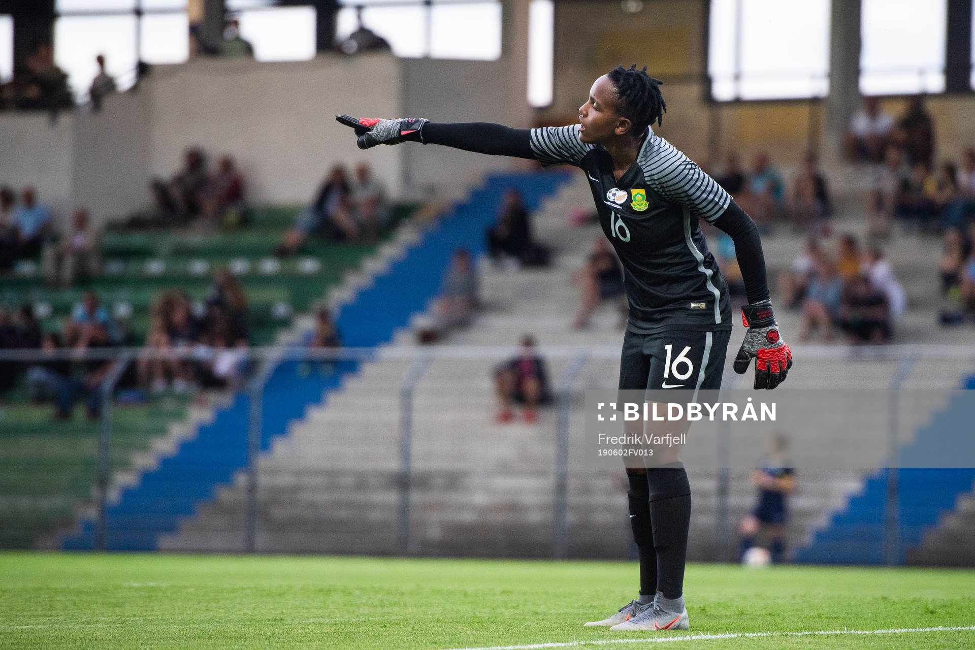 Goalkeeper Andile Dlamini of South Africa