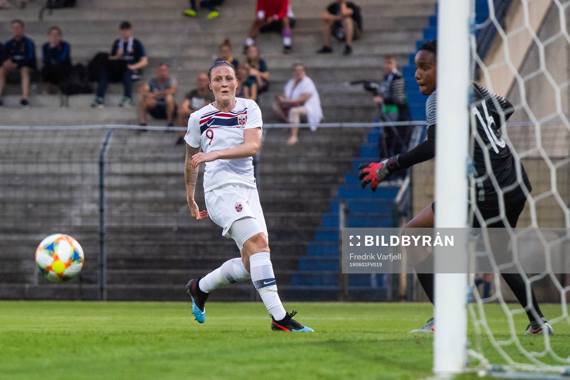 Isabell Lehn Herlovsen of Norway scores 0-4