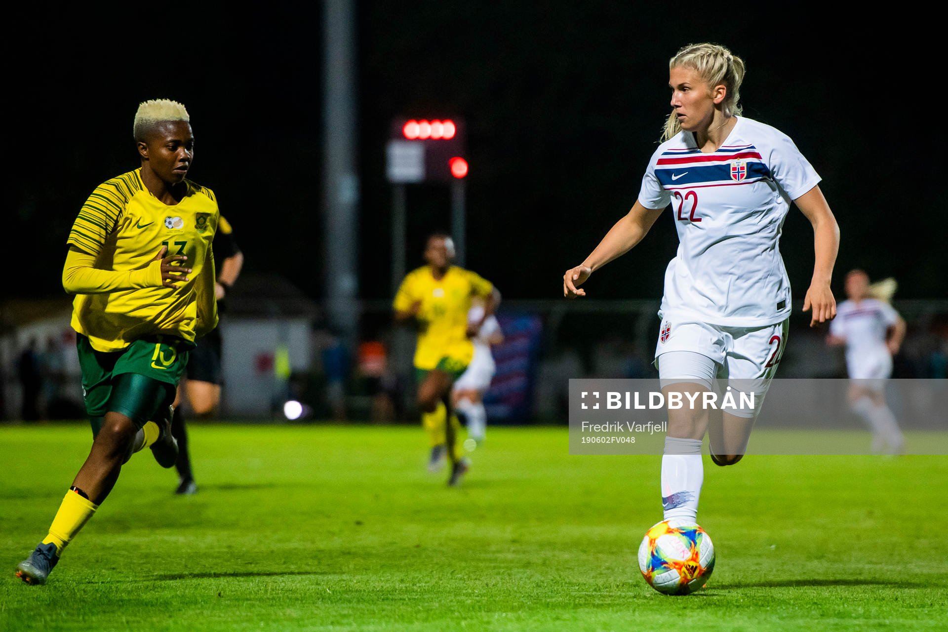 Bambanani Nolufefe Mbane of South Africa and Emilie Nautnes