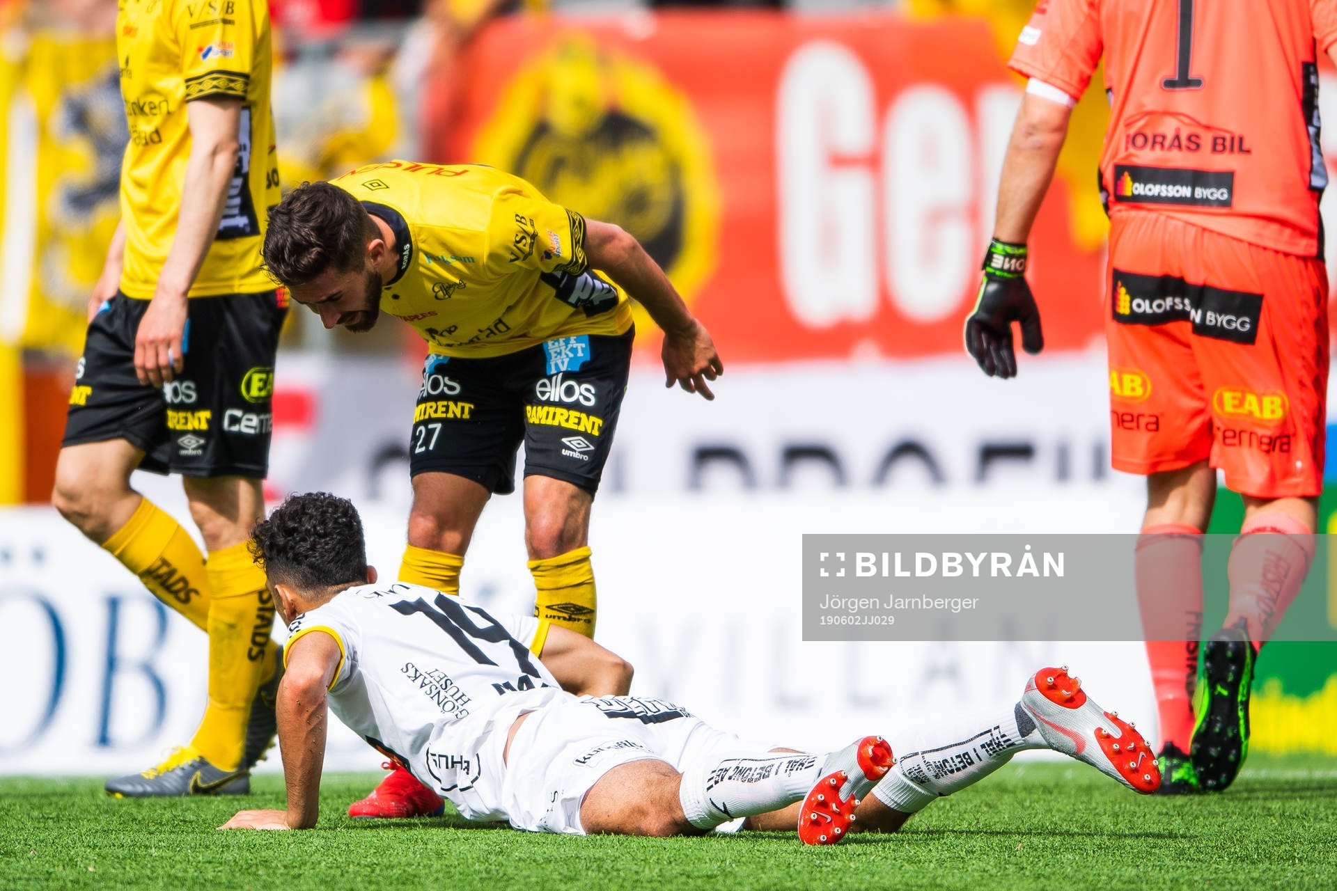 Elfsborgs Frederik Holst reagerar mot Häckens Daleho