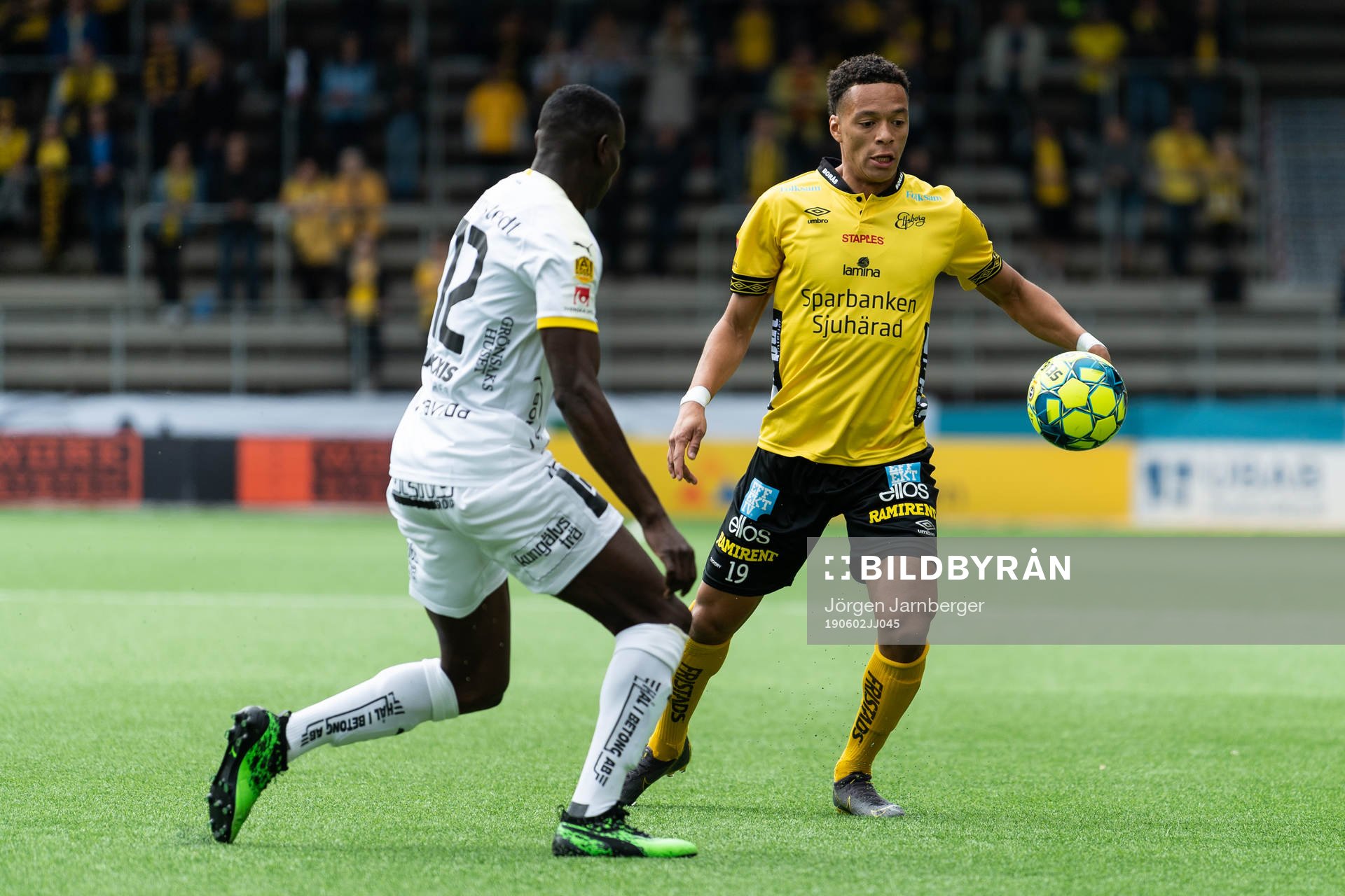 Elfsborgs Kevin Kabran och Häckens Godswill Ekpolo