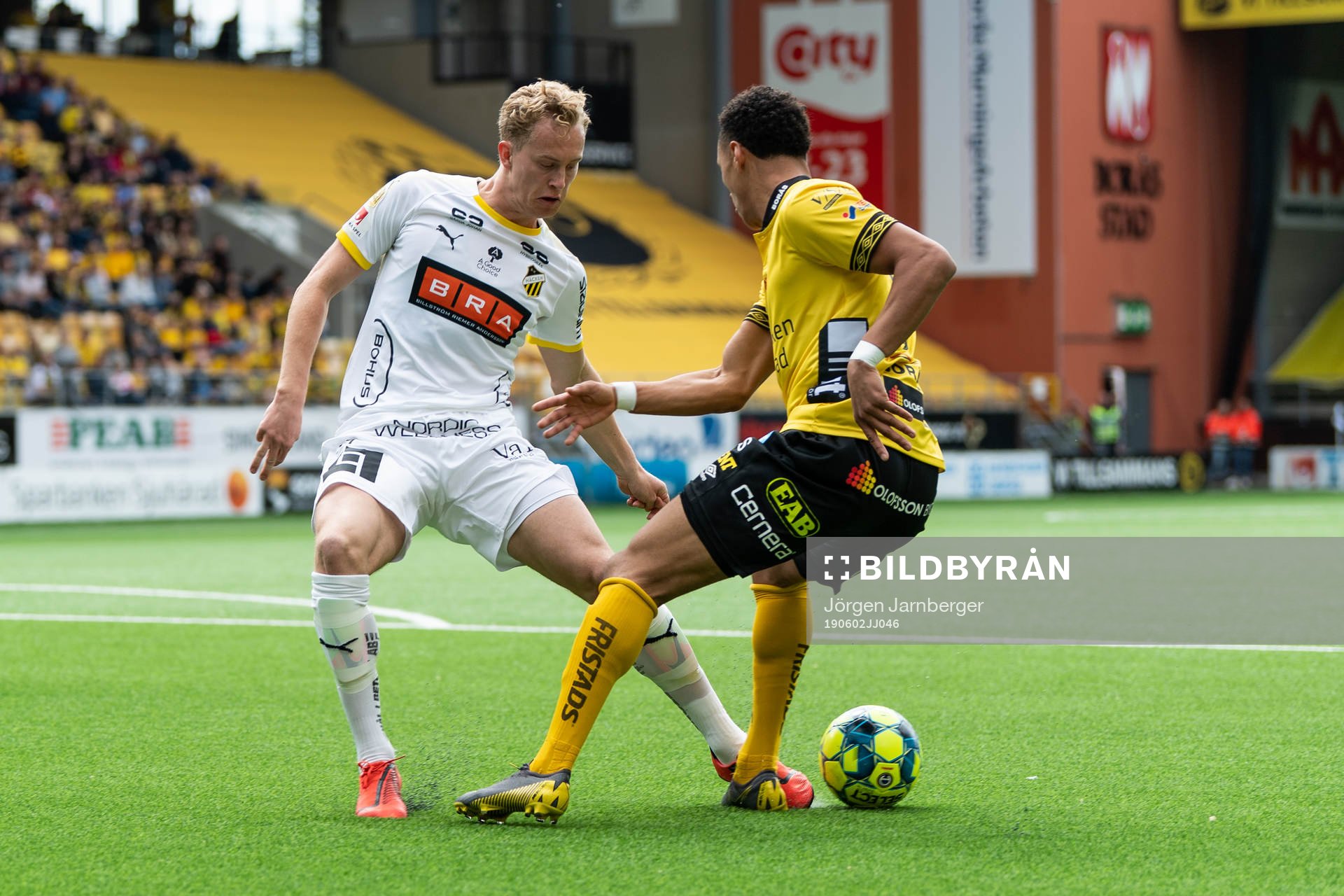 Häckens Gustav Berggren och Elfsborgs Kevin Kabran