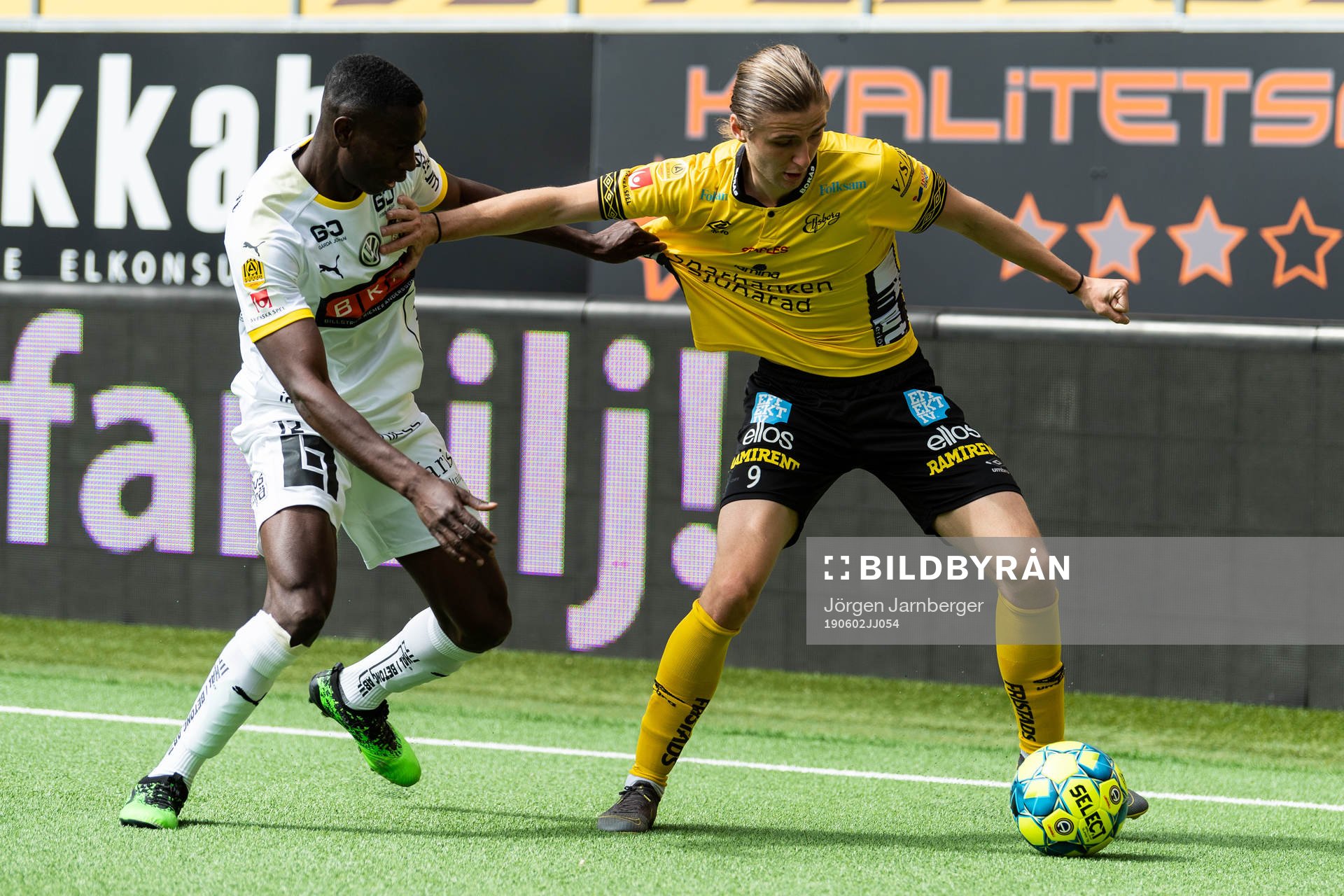 Häckens Godswill Ekpolo och Elfsborgs Pawel Cibicki