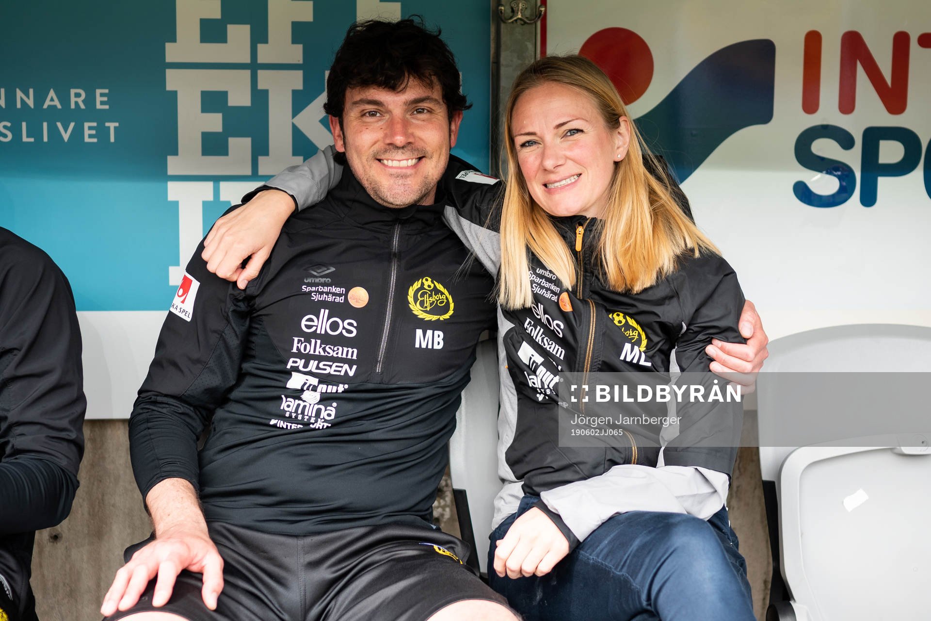 Elfsborgs assisterande manager Miguel Beas och läkare