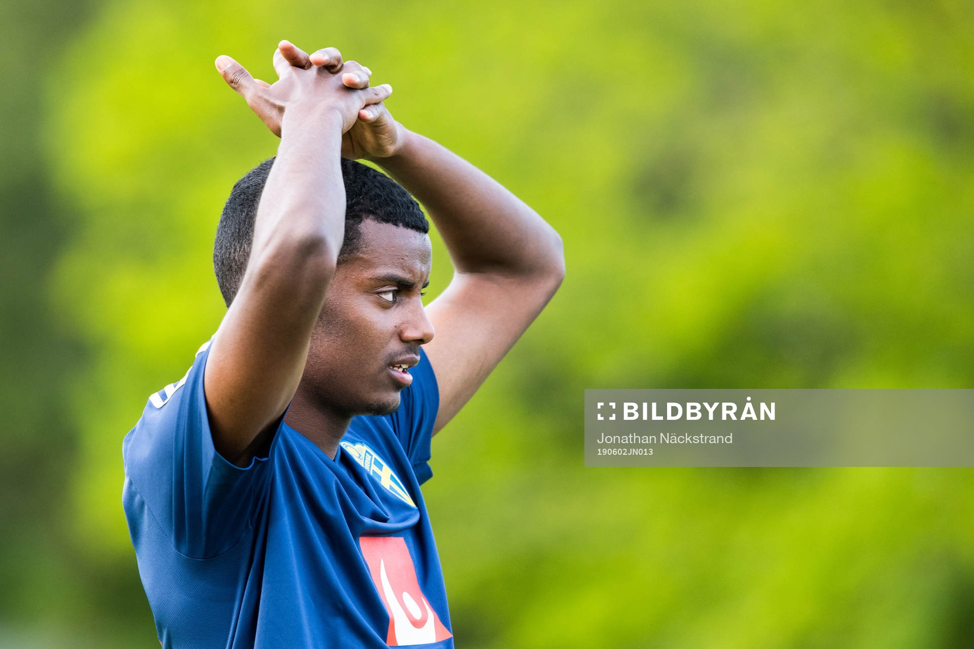 Alexander Isak of the Swedish national football team