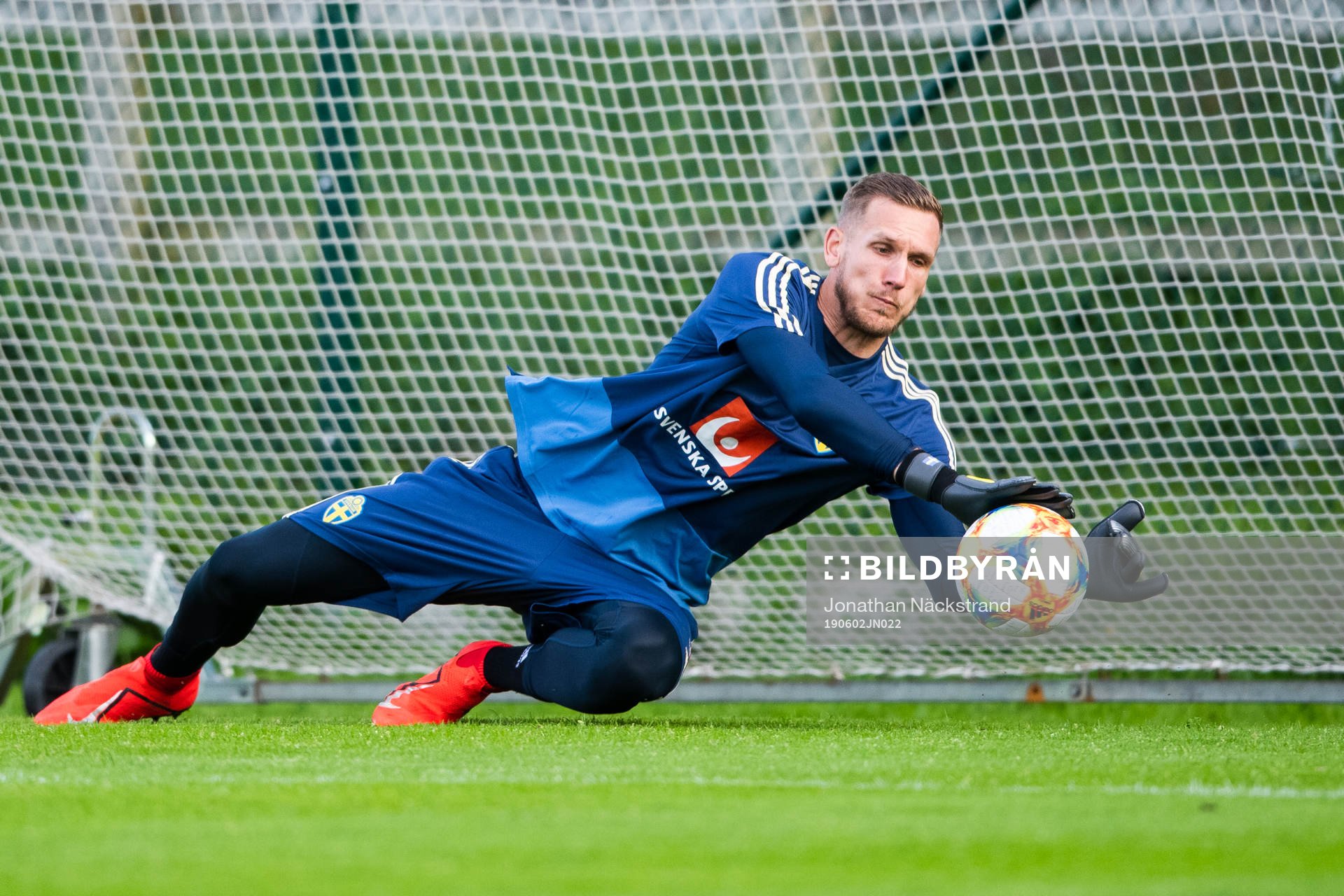 Goalkeeper Robin Olsen of the Swedish national football team