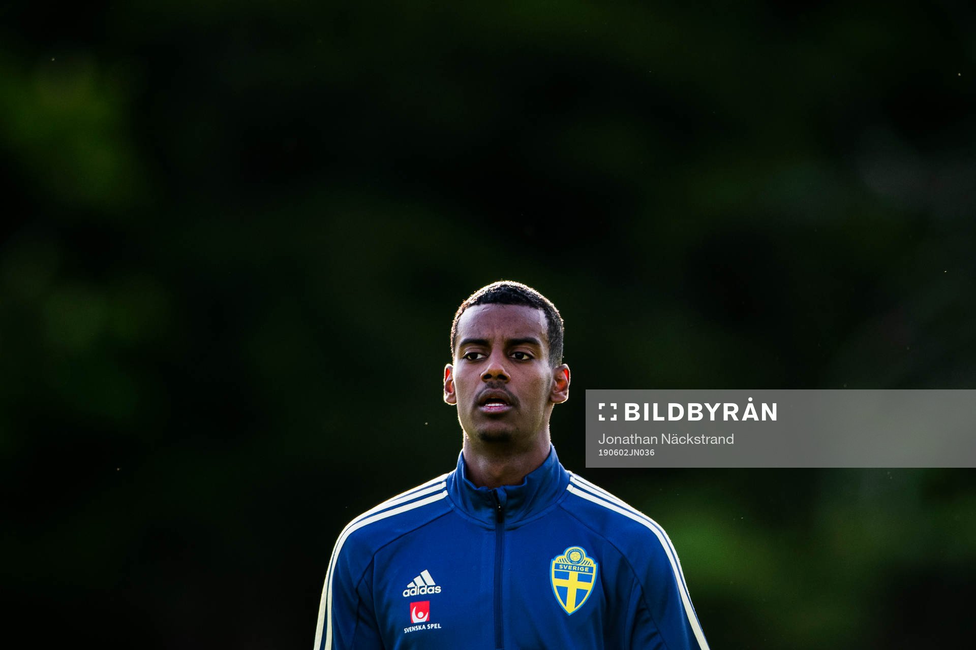 Alexander Isak of the Swedish national football team