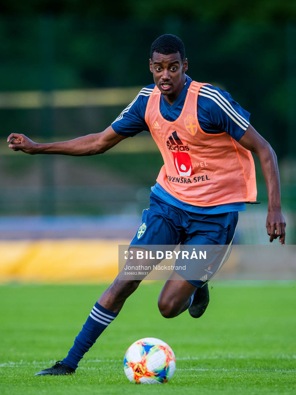 Alexander Isak of the Swedish national football team