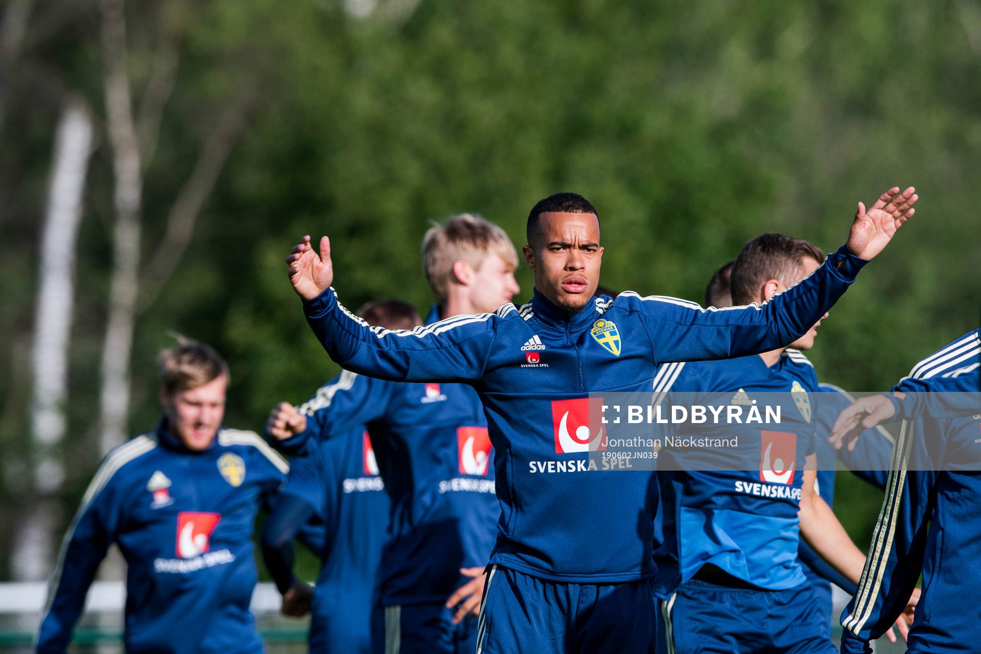 Robin Quaison of the Swedish national football team