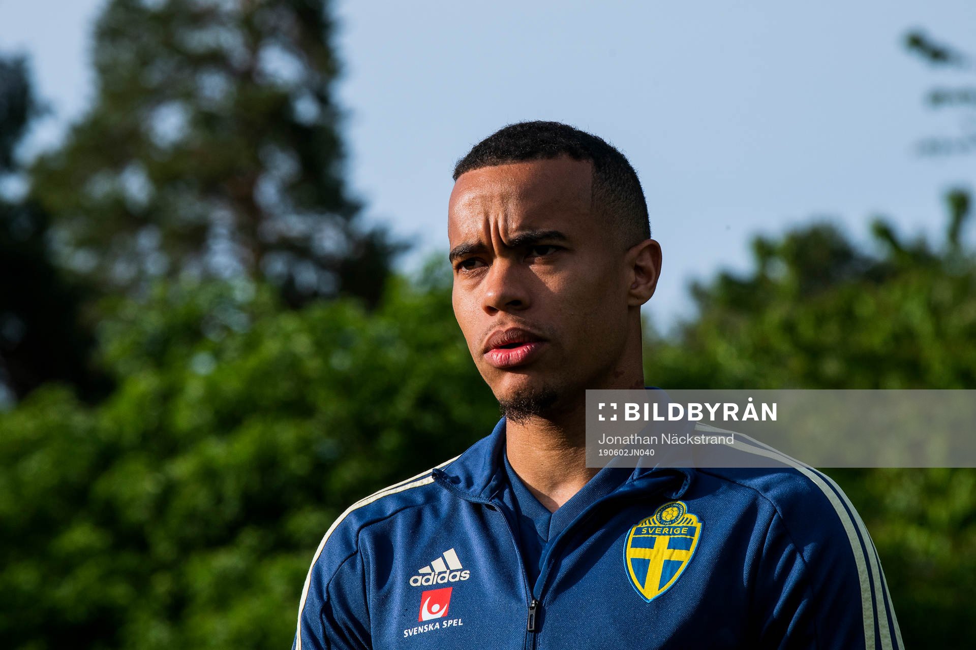Robin Quaison of the Swedish national football team