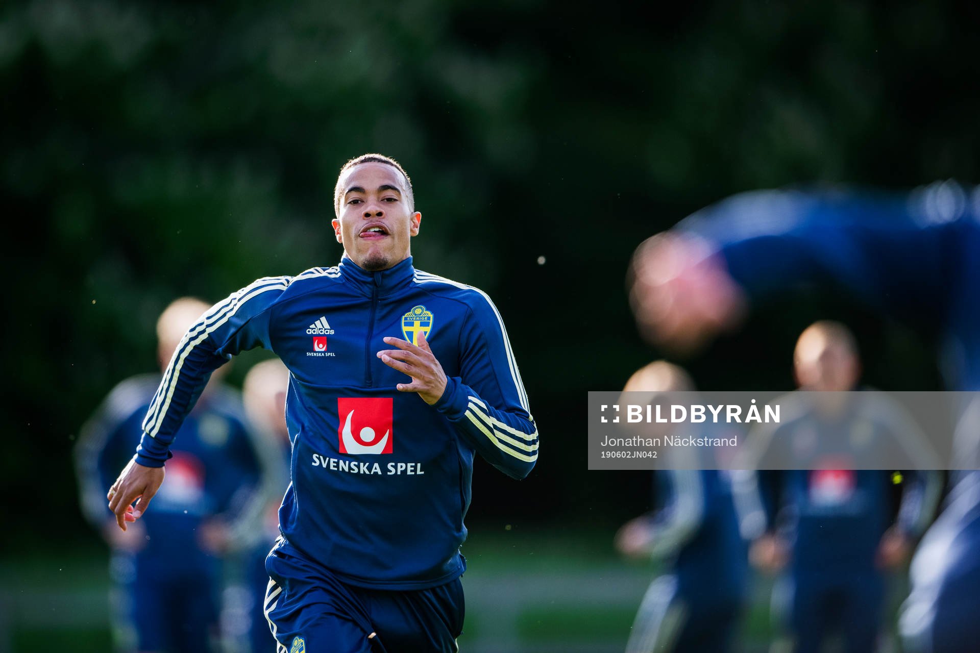 Robin Quaison of the Swedish national football team