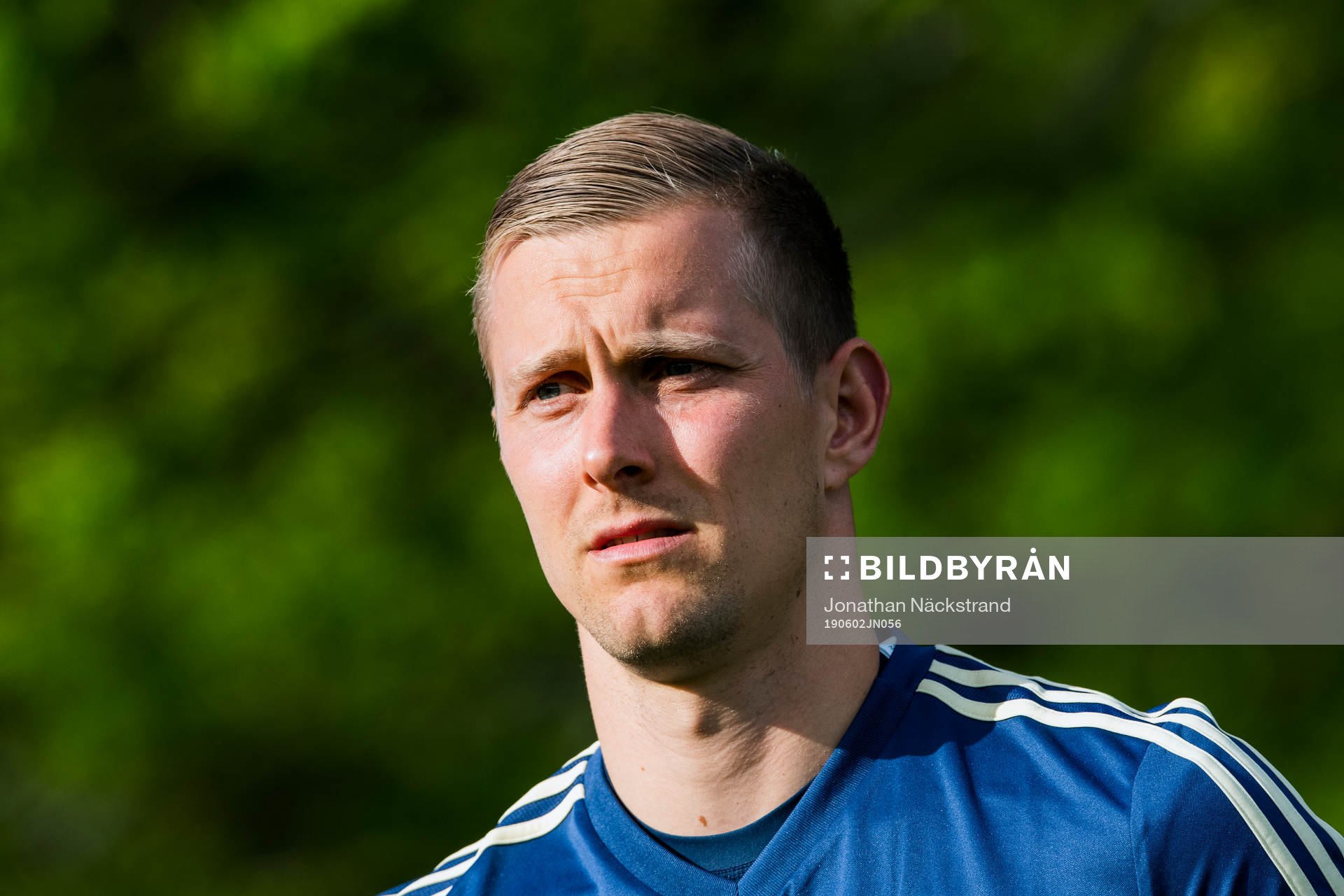 Goalkeeper Karl-Johan Johnsson of the Swedish national