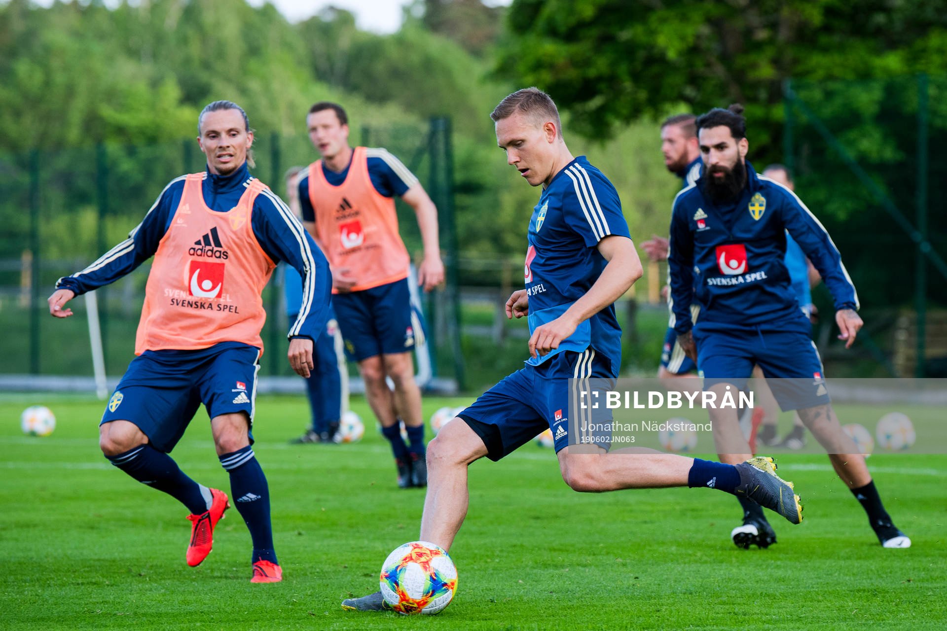 Ludwig Augustinsson and Niklas Hult of the Swedish national