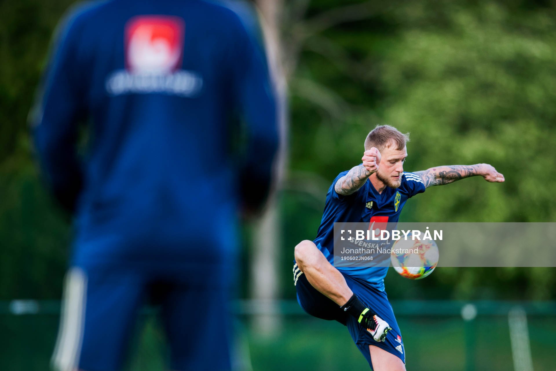 John Guidetti of the Swedish national football team