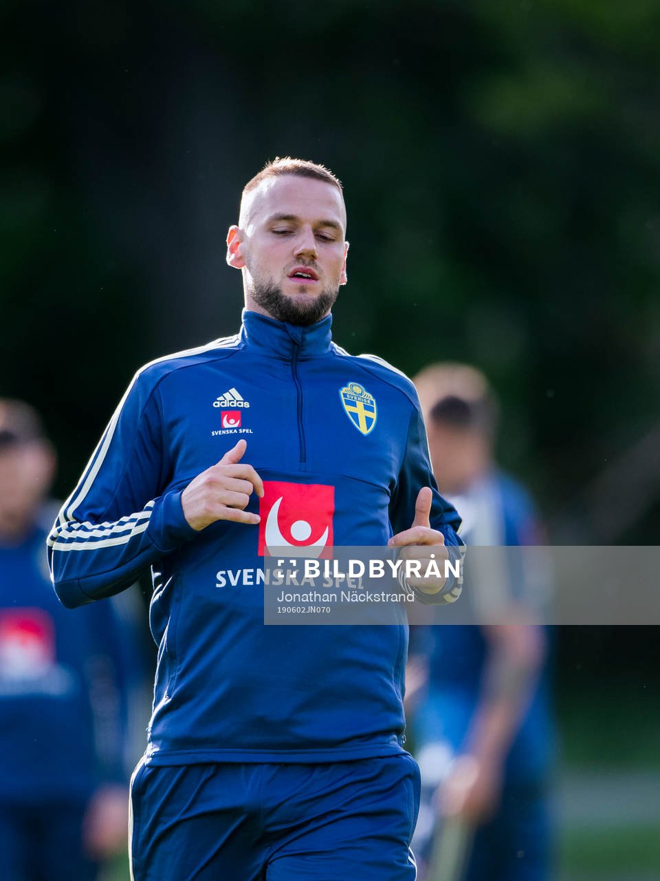 Alexander Milosevic of the Swedish national football team