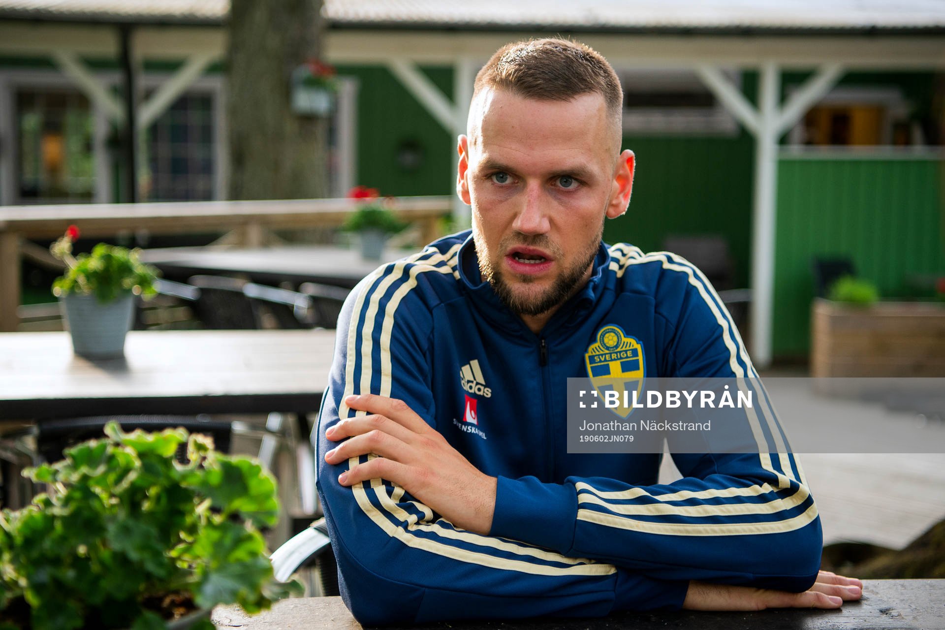 Alexander Milosevic of the Swedish national football team