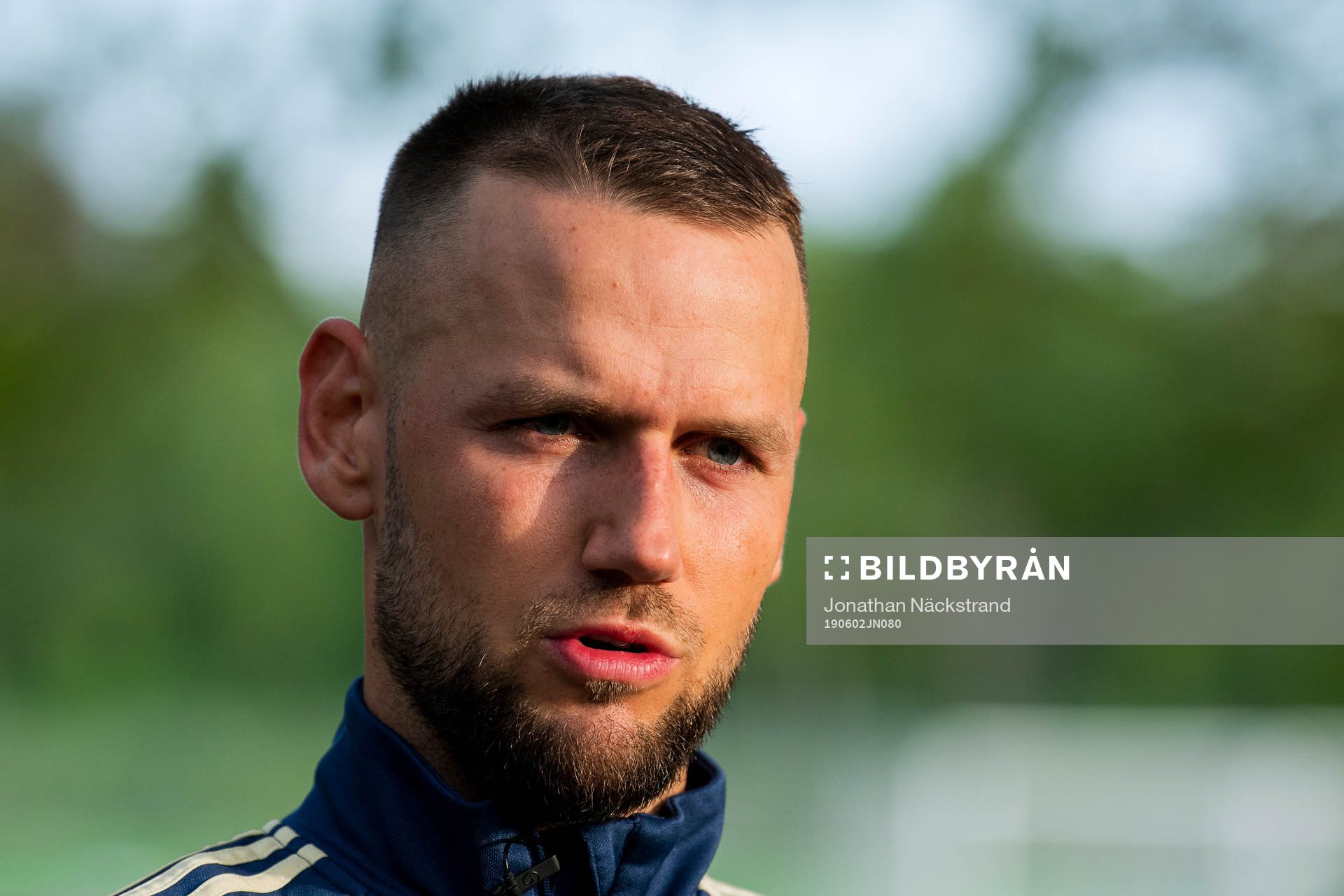 Alexander Milosevic of the Swedish national football team