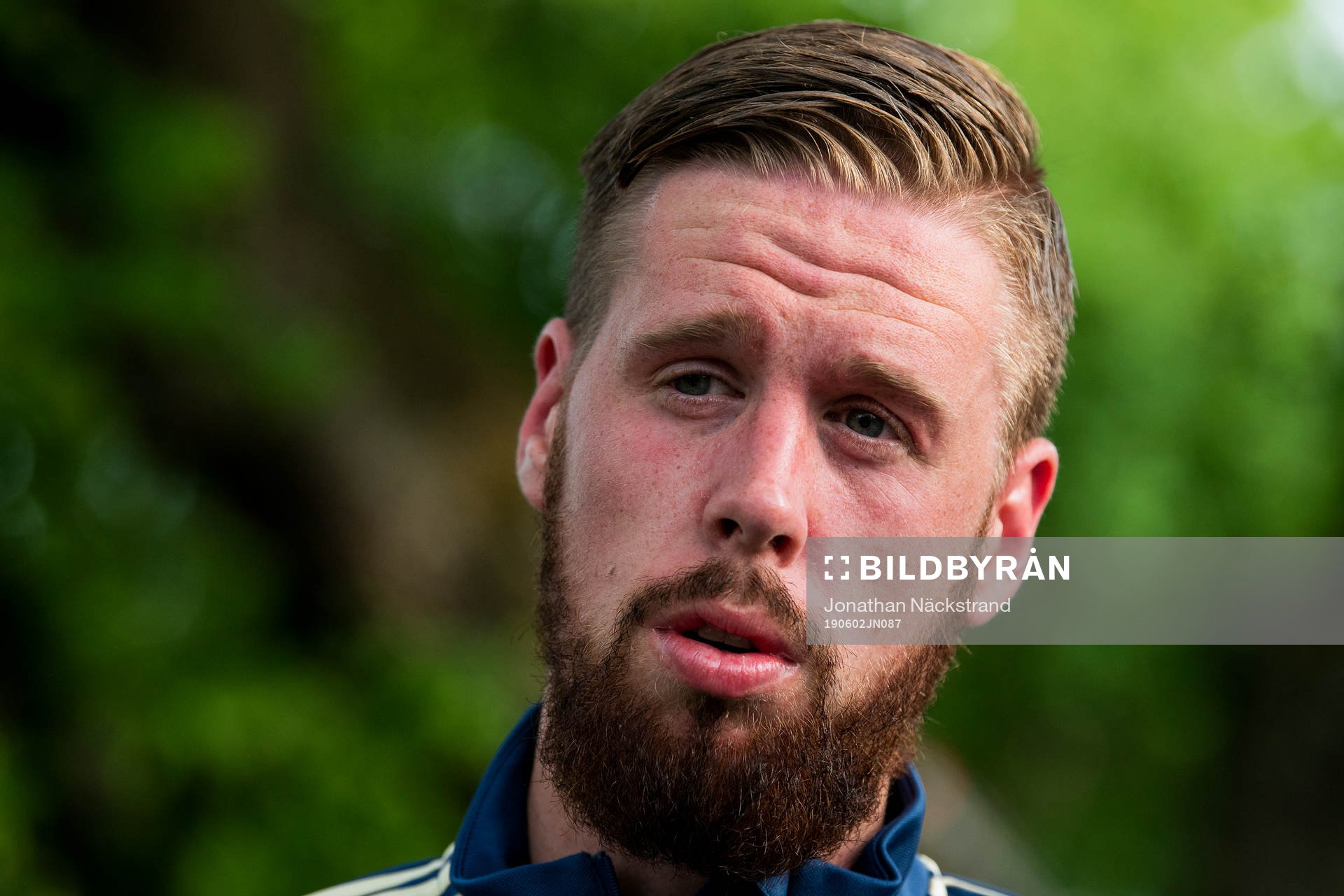 Pontus Jansson of the Swedish national football team speaks