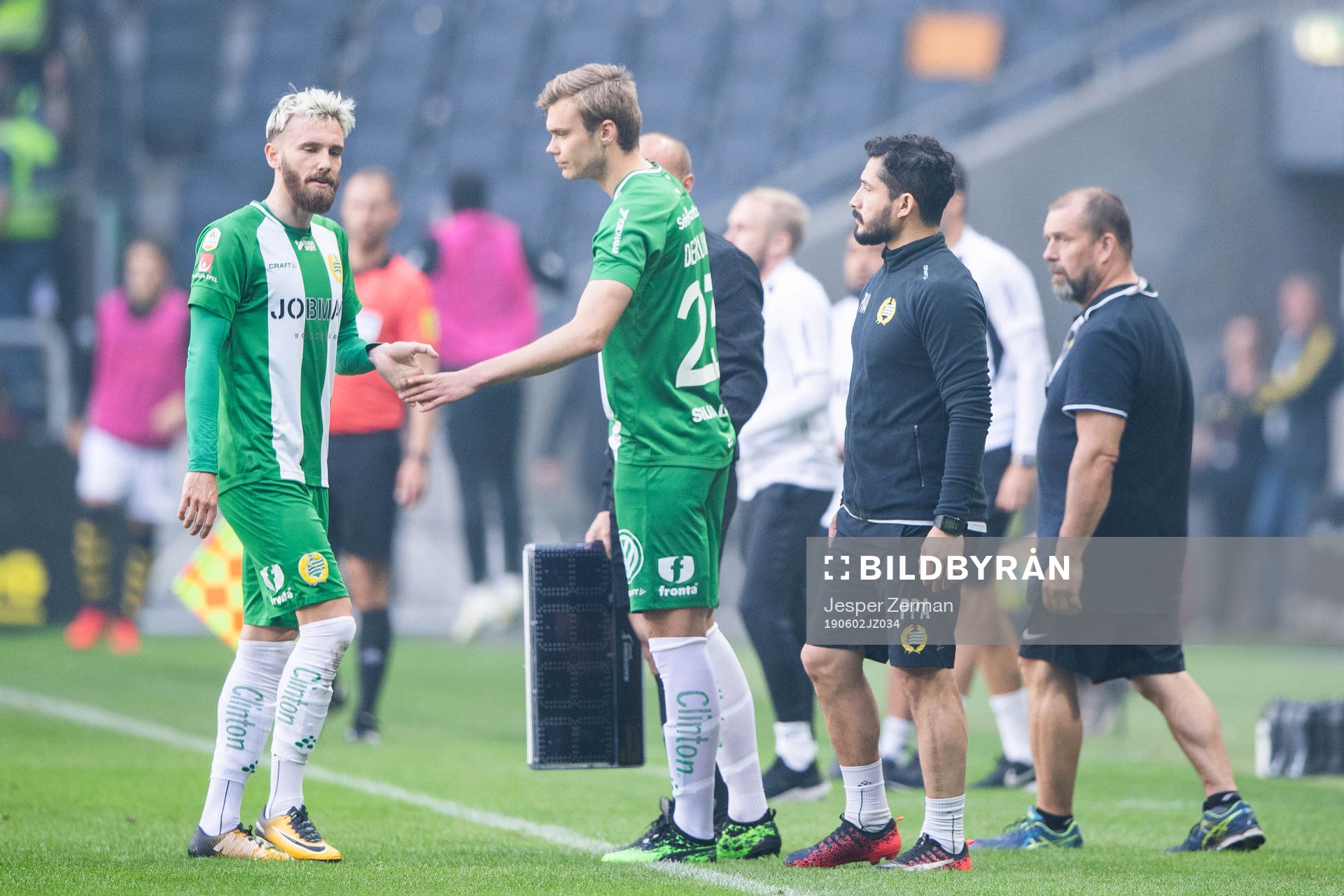 Hammarbys Simon Sandberg byts ut mot Marcus Degerlund