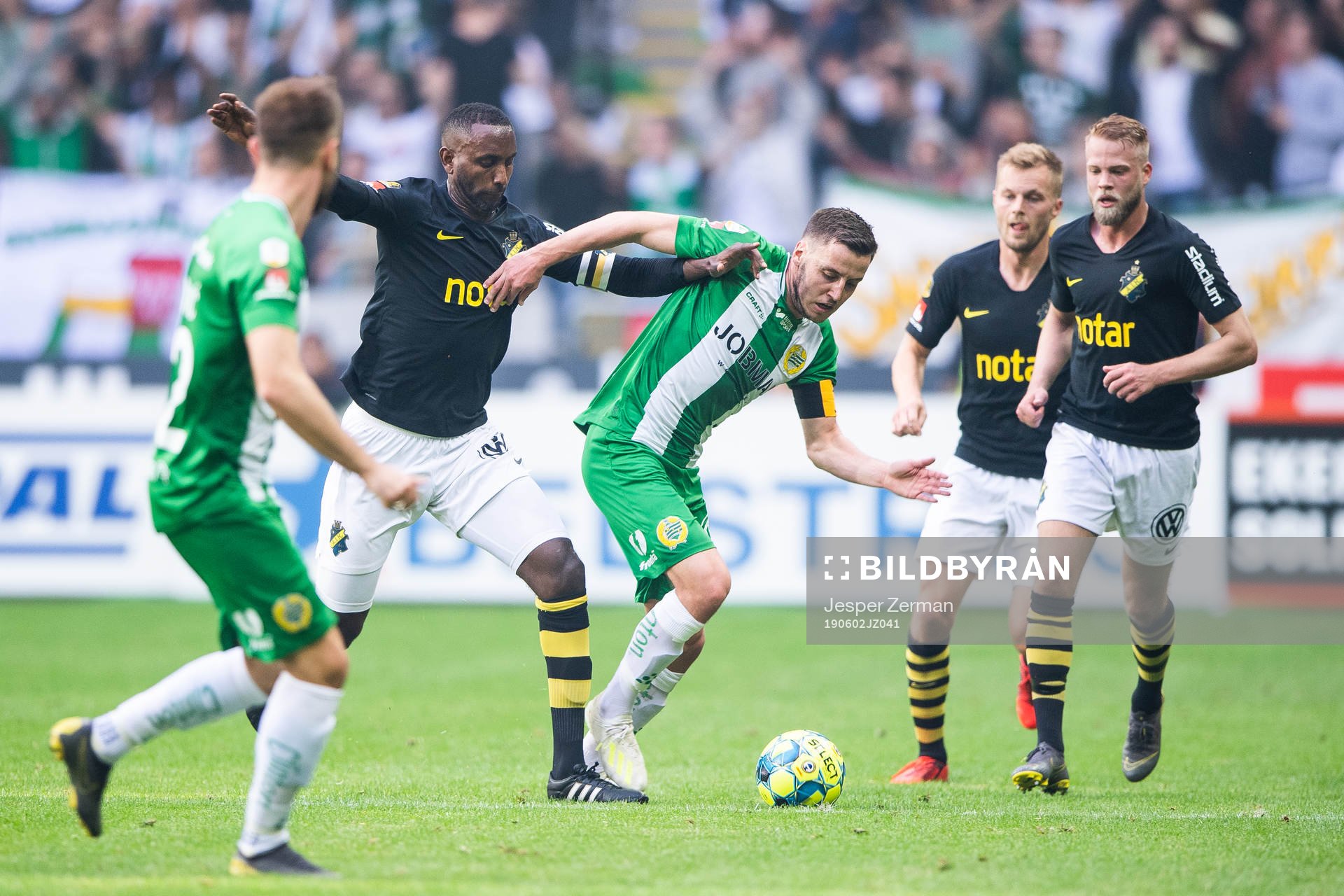 s Henok Goitom och Hammarbys Jeppe Andersen