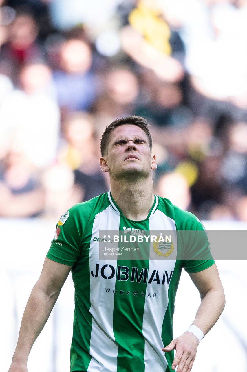 Hammarbys Vidar Örn Kjartansson deppar