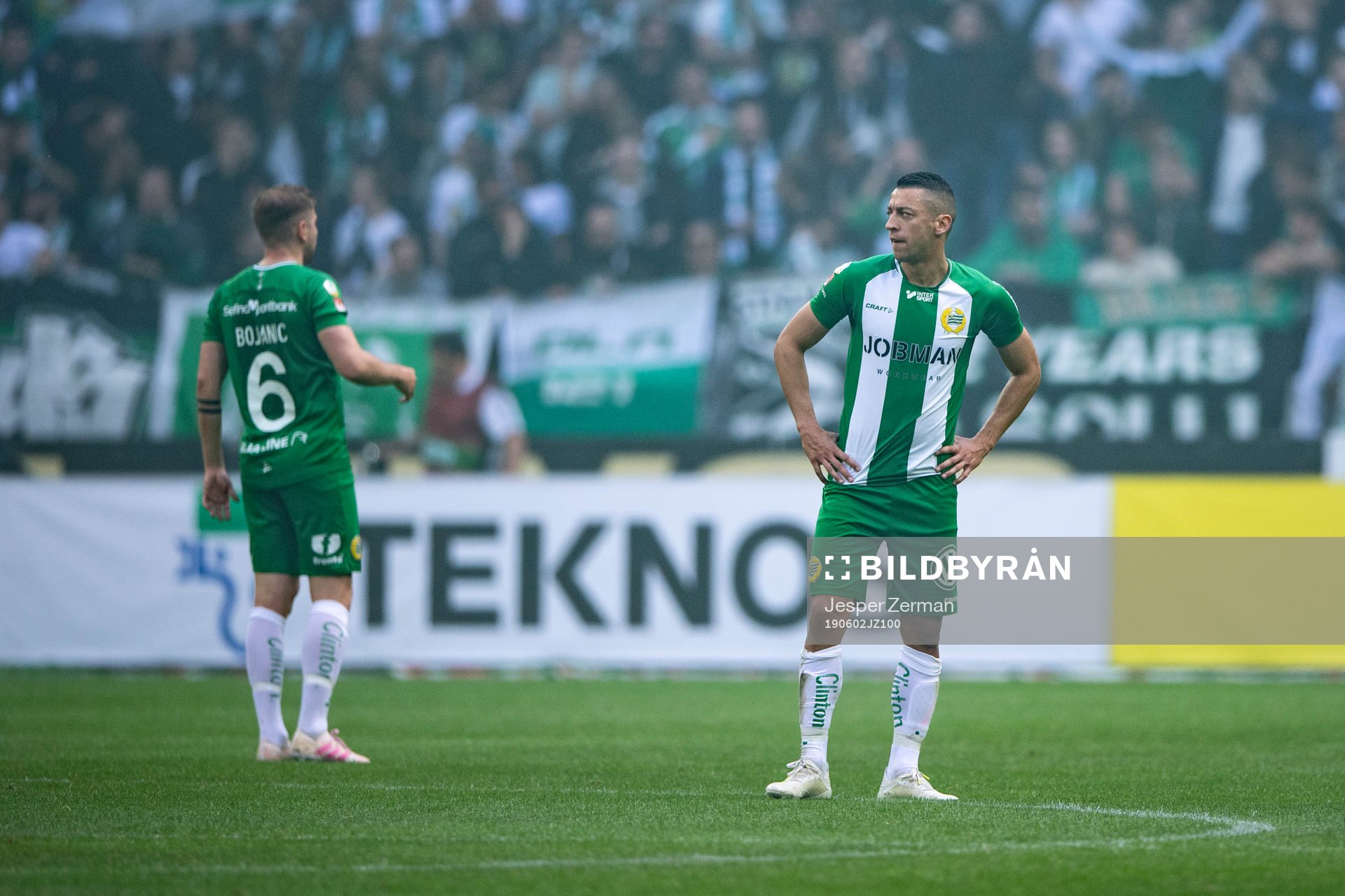 Hammarbys Nikola Djurdjic (h) deppar