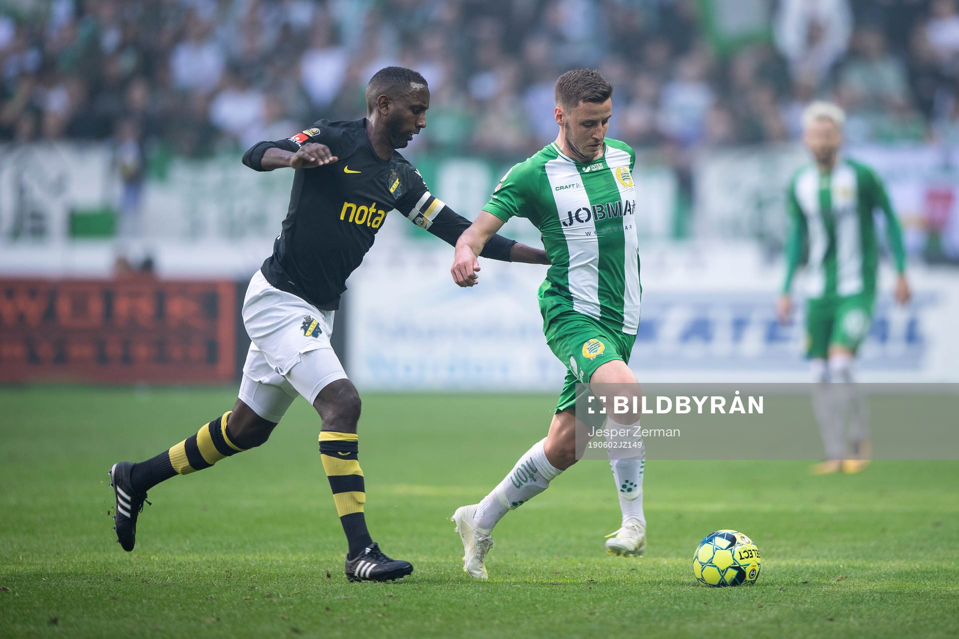 s Henok Goitom och Hammarbys Jeppe Andersen