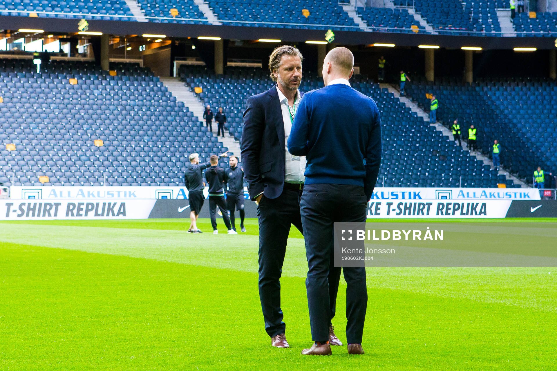 Hammarbys sportchef Jesper Jansson och tränare Stefan