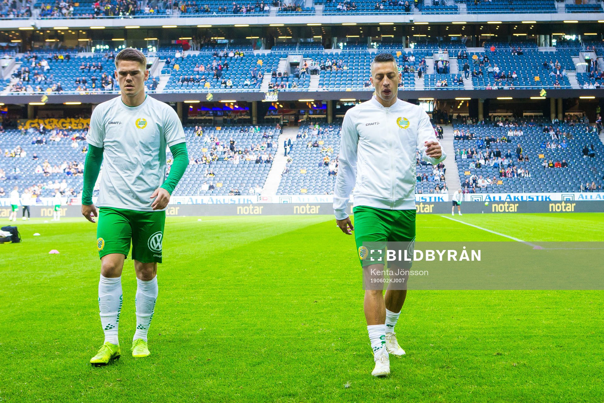 Hammarbys Vidar Örn Kjartansson och Nikola Djurdjic