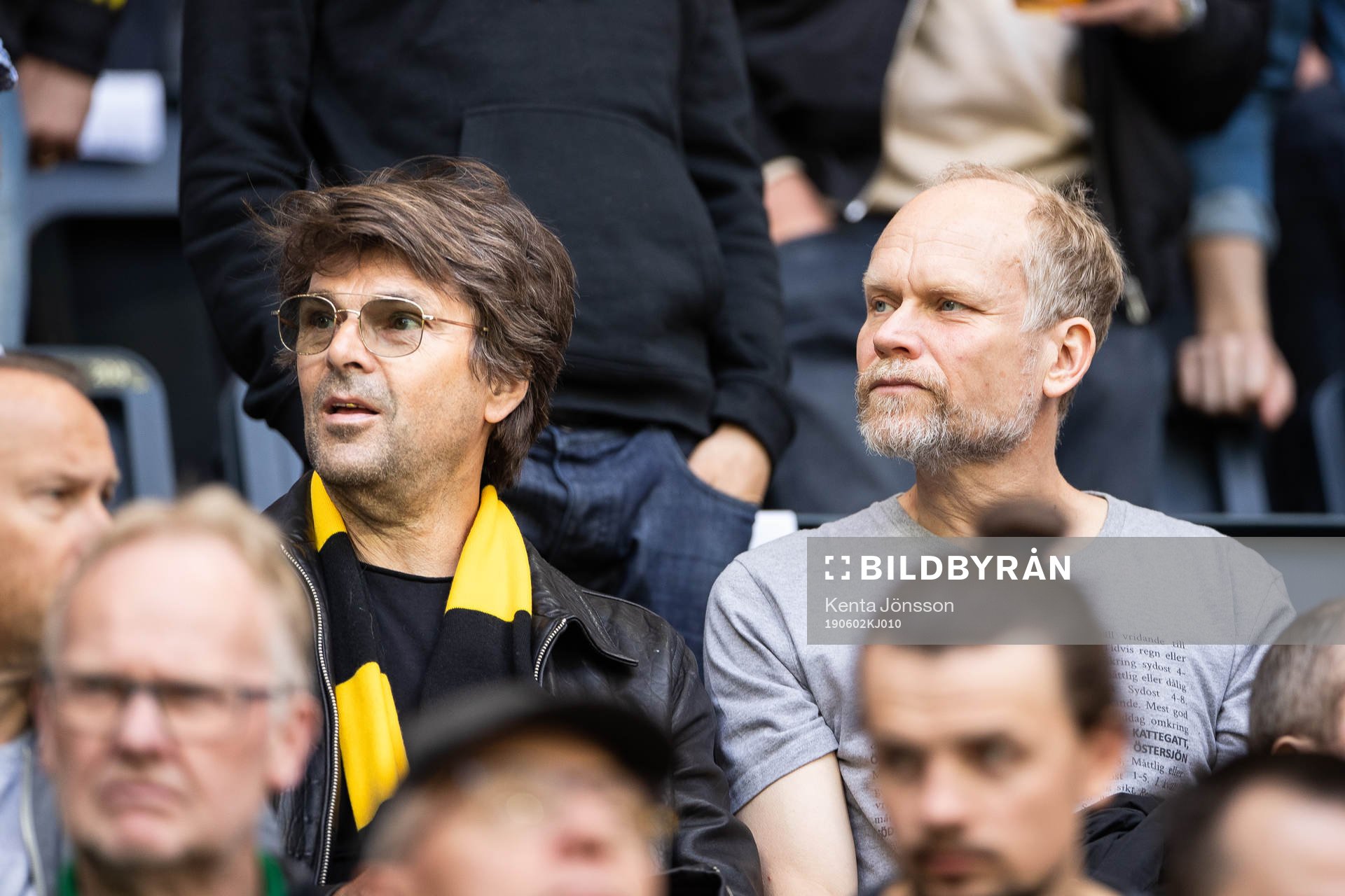 Niklas Strömstedt och Kristian Luuk på läktaren