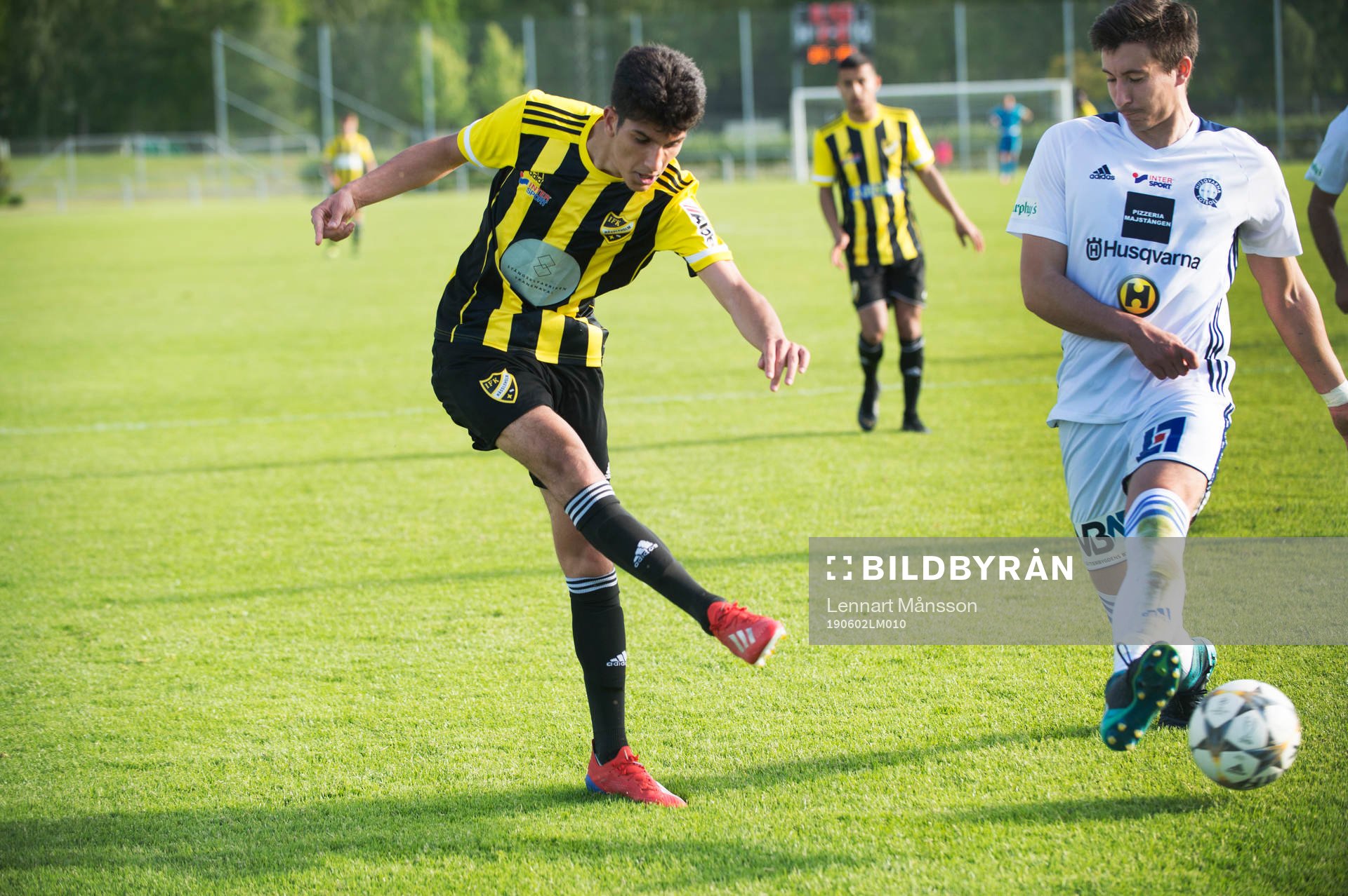 IFK Hässleholms Mustafa Owaid i matchen i division 2
