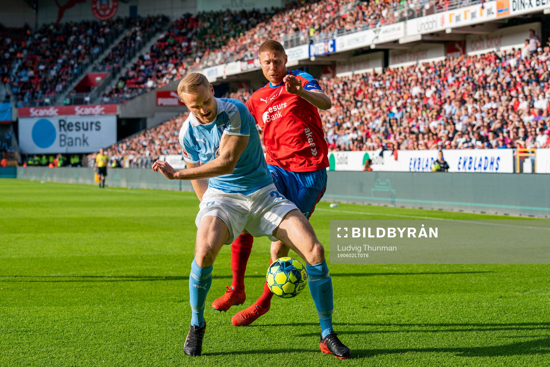 2 Malmö FFs Franz Brorsson och Helsingborgs Markus