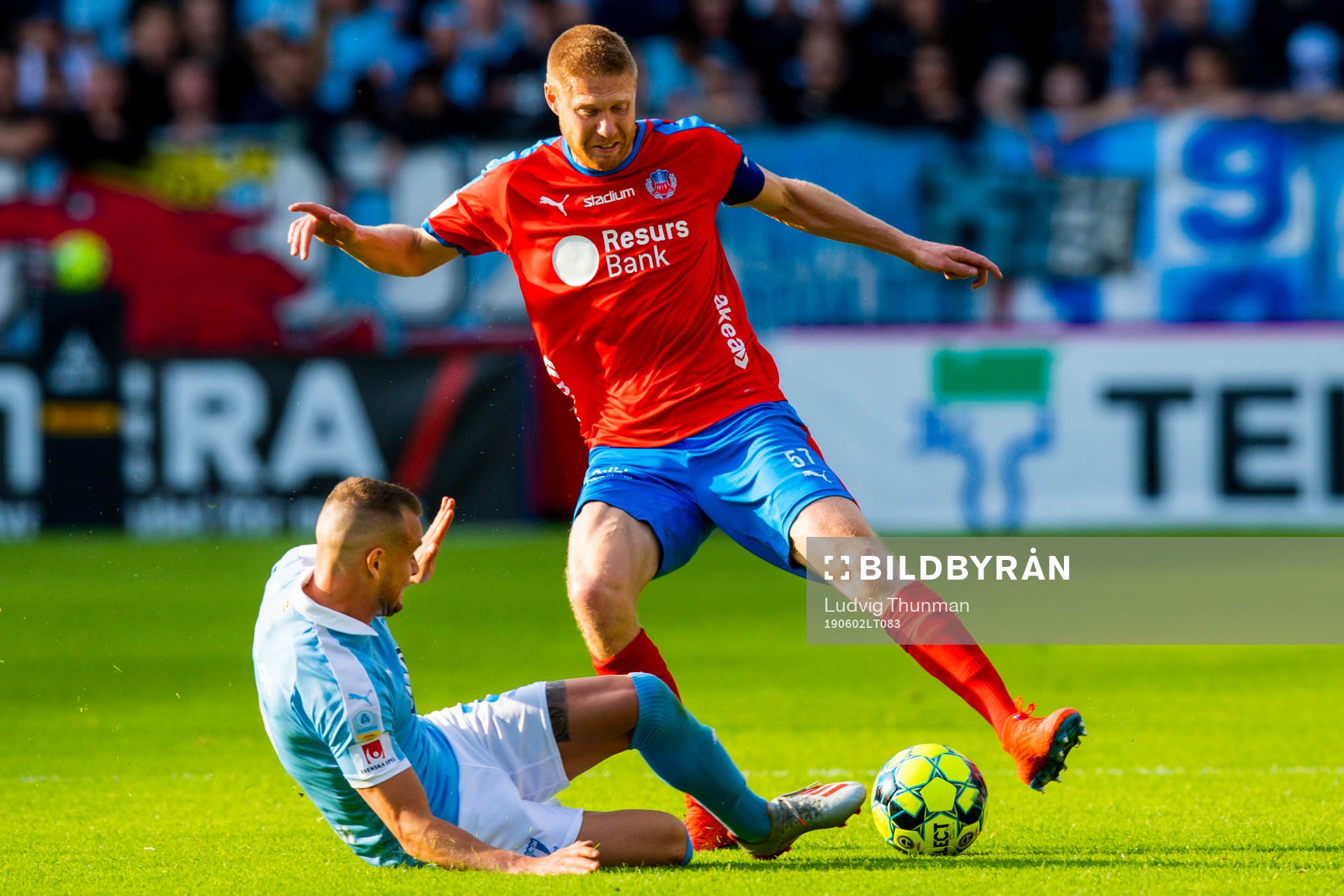 2 Malmö FFs Eric Larsson och Helsingborgs Markus Holgersson