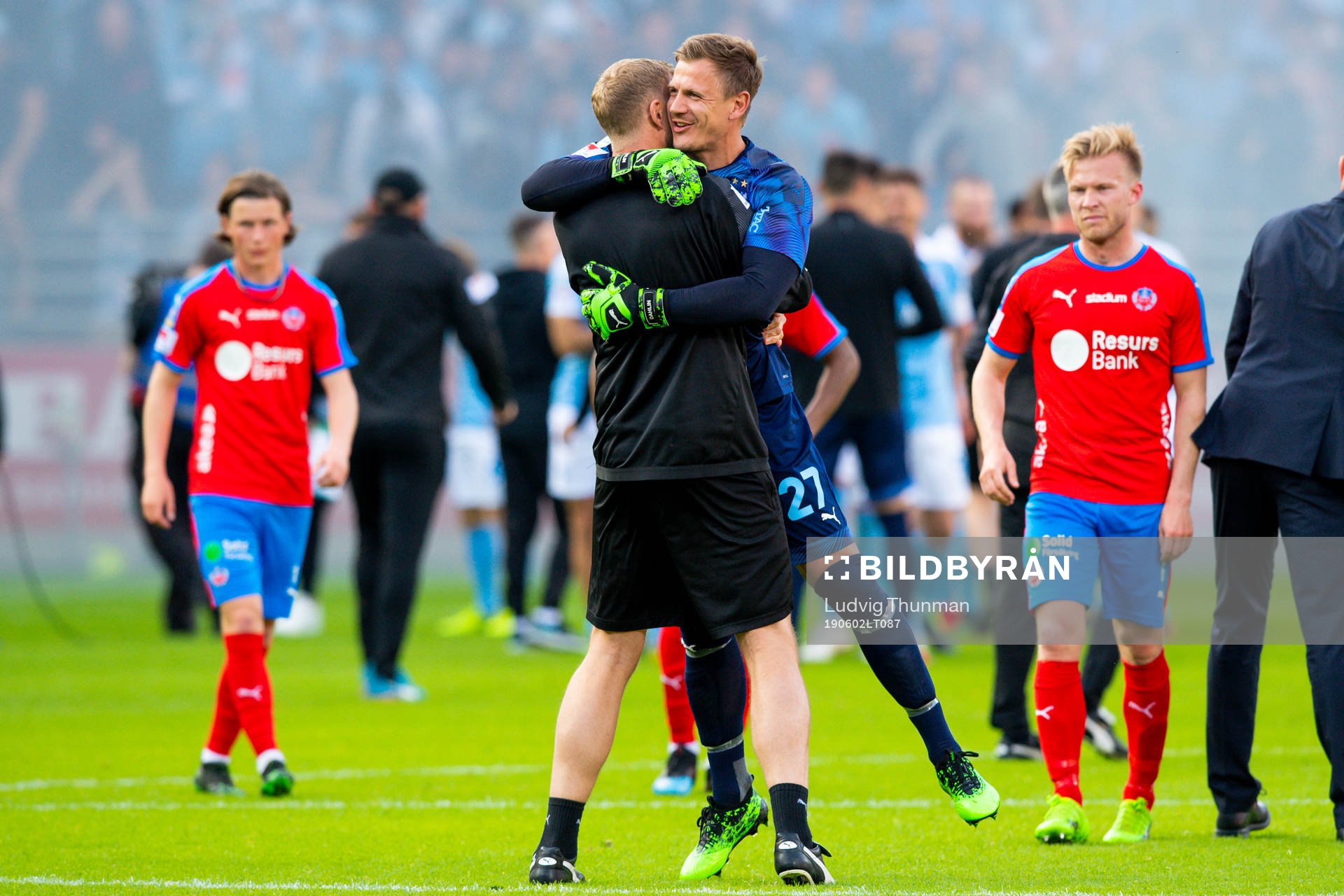 2 Malmö FFs målvakt Johan Dahlin jublar