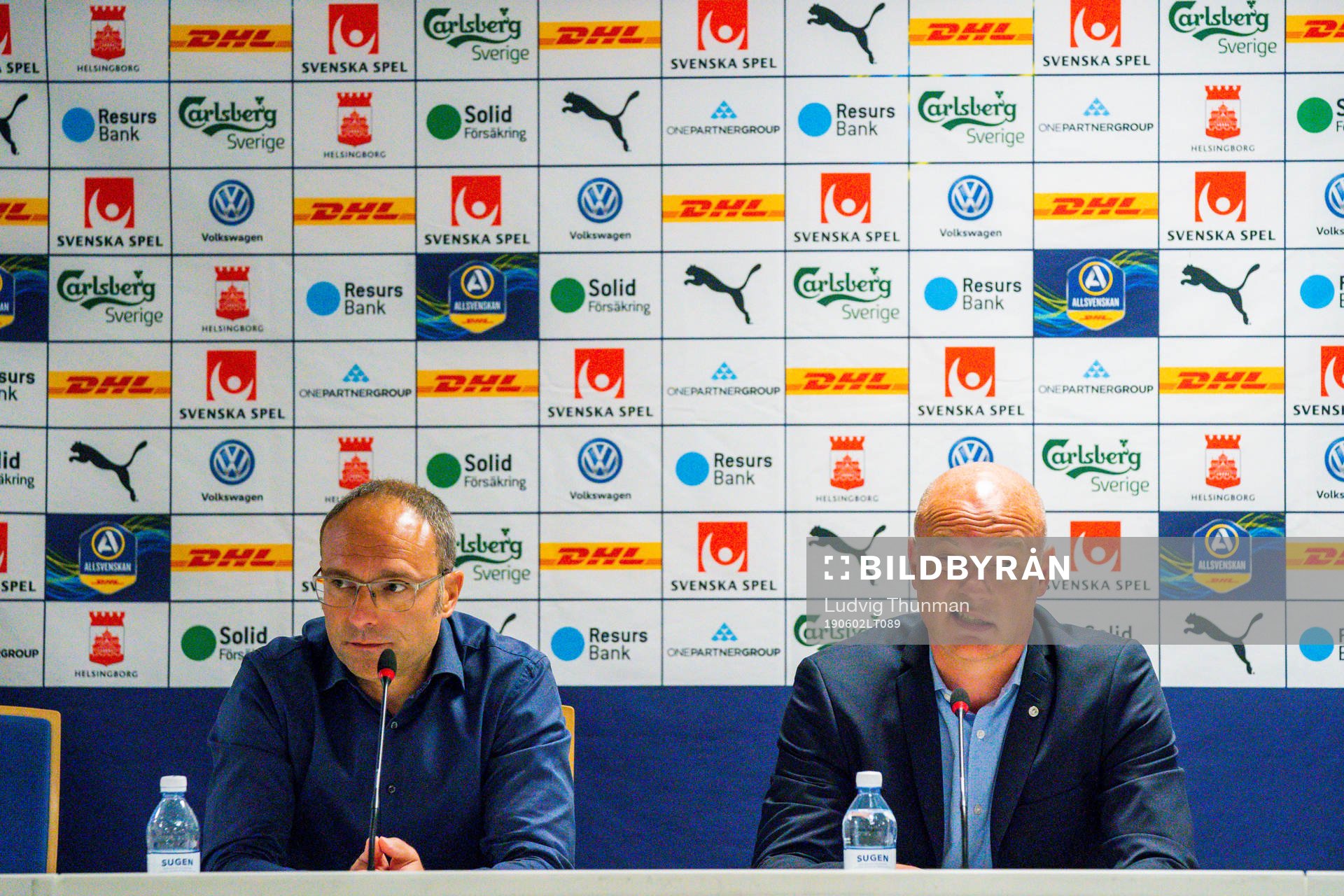 2 Helsingborgs tränare Per-Ola Ljung och Malmö FFs