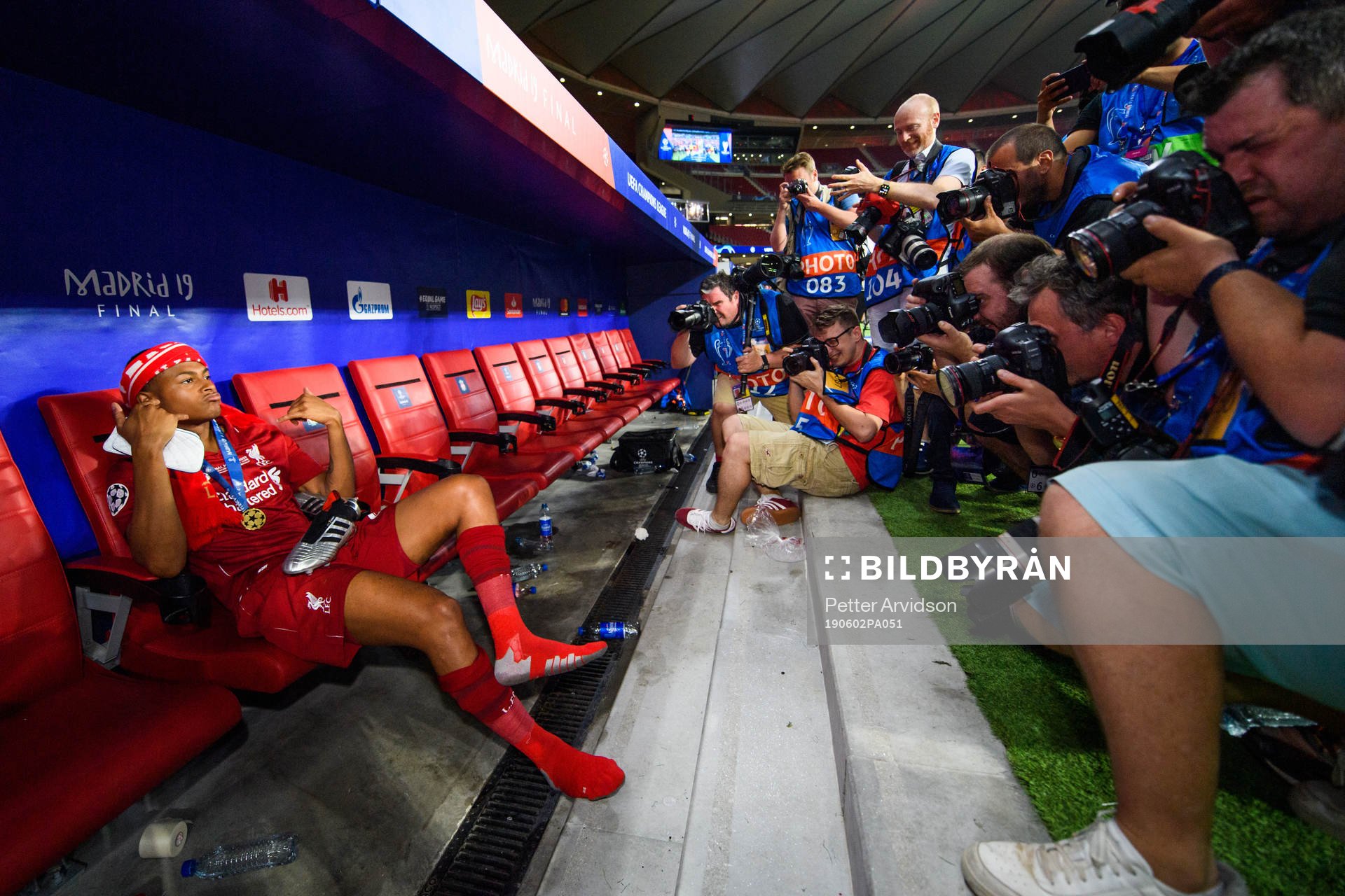 Rhian Brewster of Liverpool poses for photographers