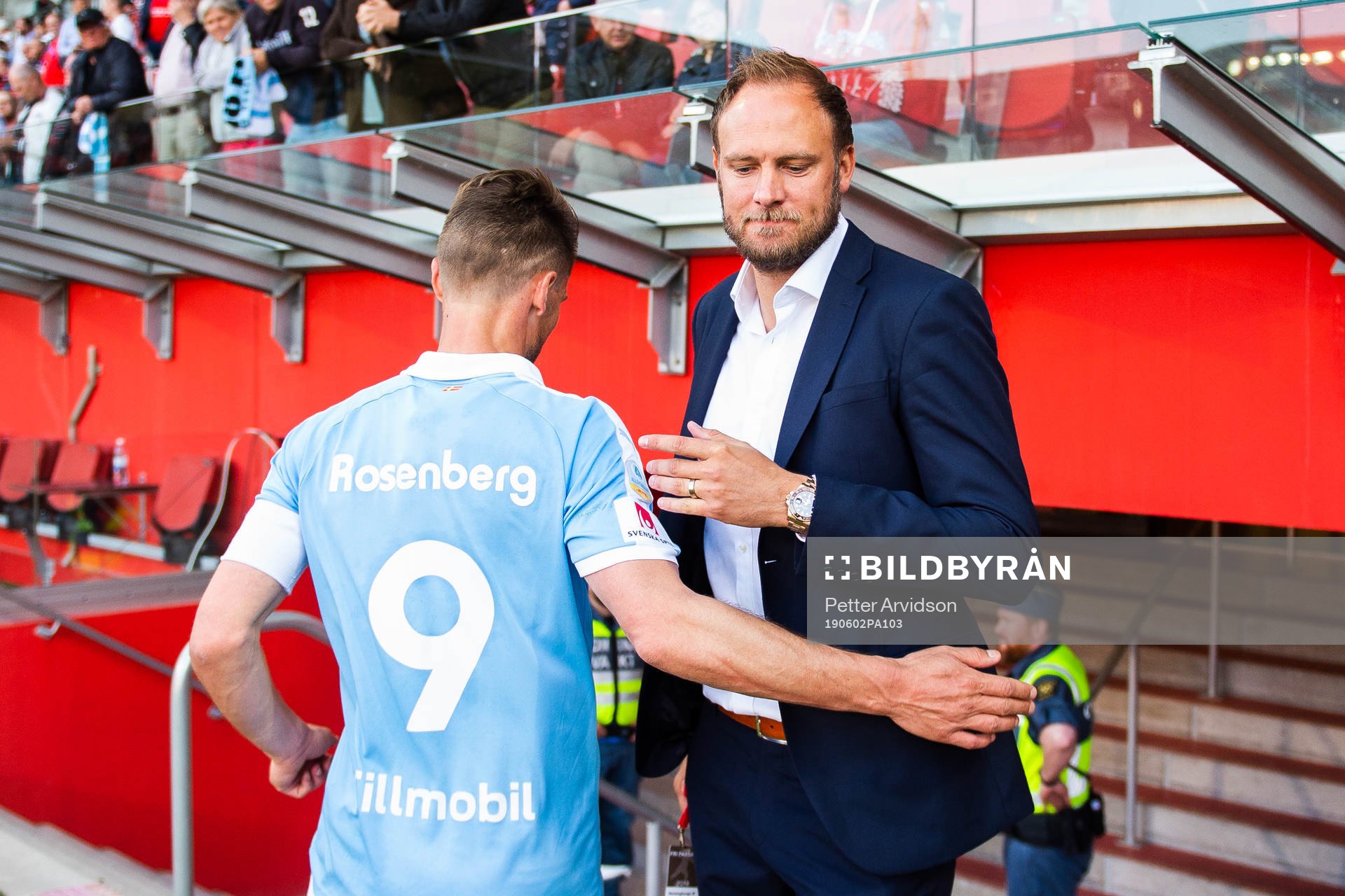 2 Malmö FFs Markus Rosenberg och Helsingborgs Andreas