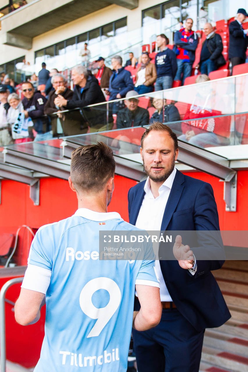 2 Malmö FFs Markus Rosenberg och Helsingborgs Andreas