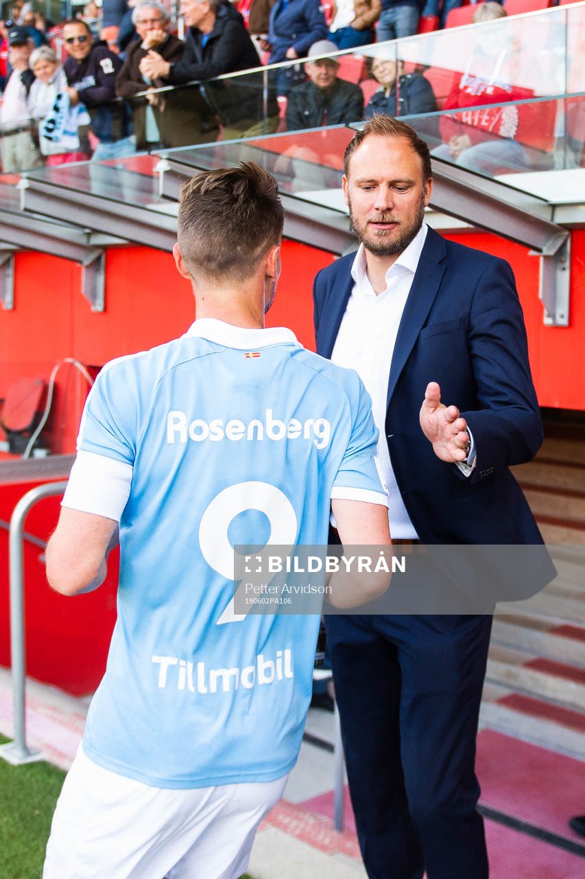 2 Malmö FFs Markus Rosenberg och Helsingborgs Andreas
