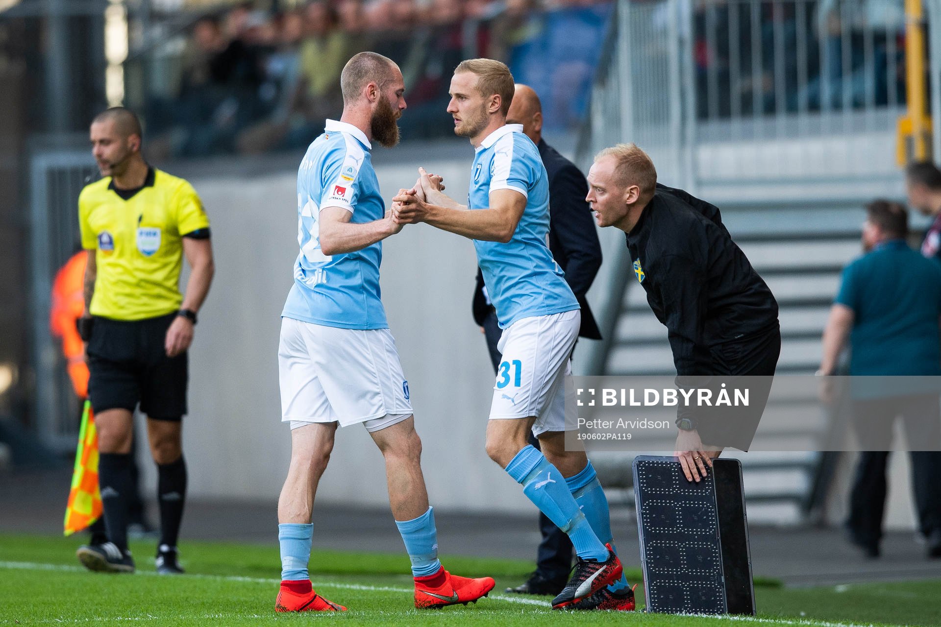 2 Malmö FFs Jo Inge Berget byts ut för Franz Brorsson